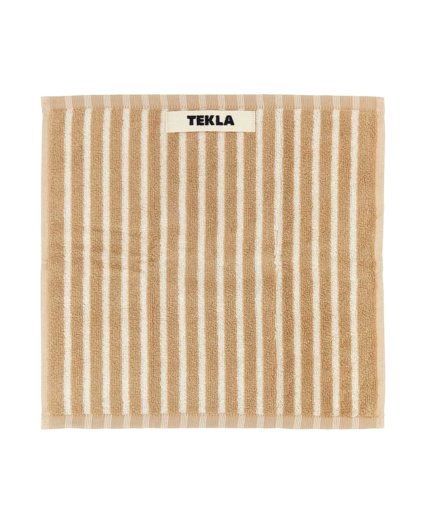 Tekla Embroidered Terry Towel - IVORYSTRIPES タオル