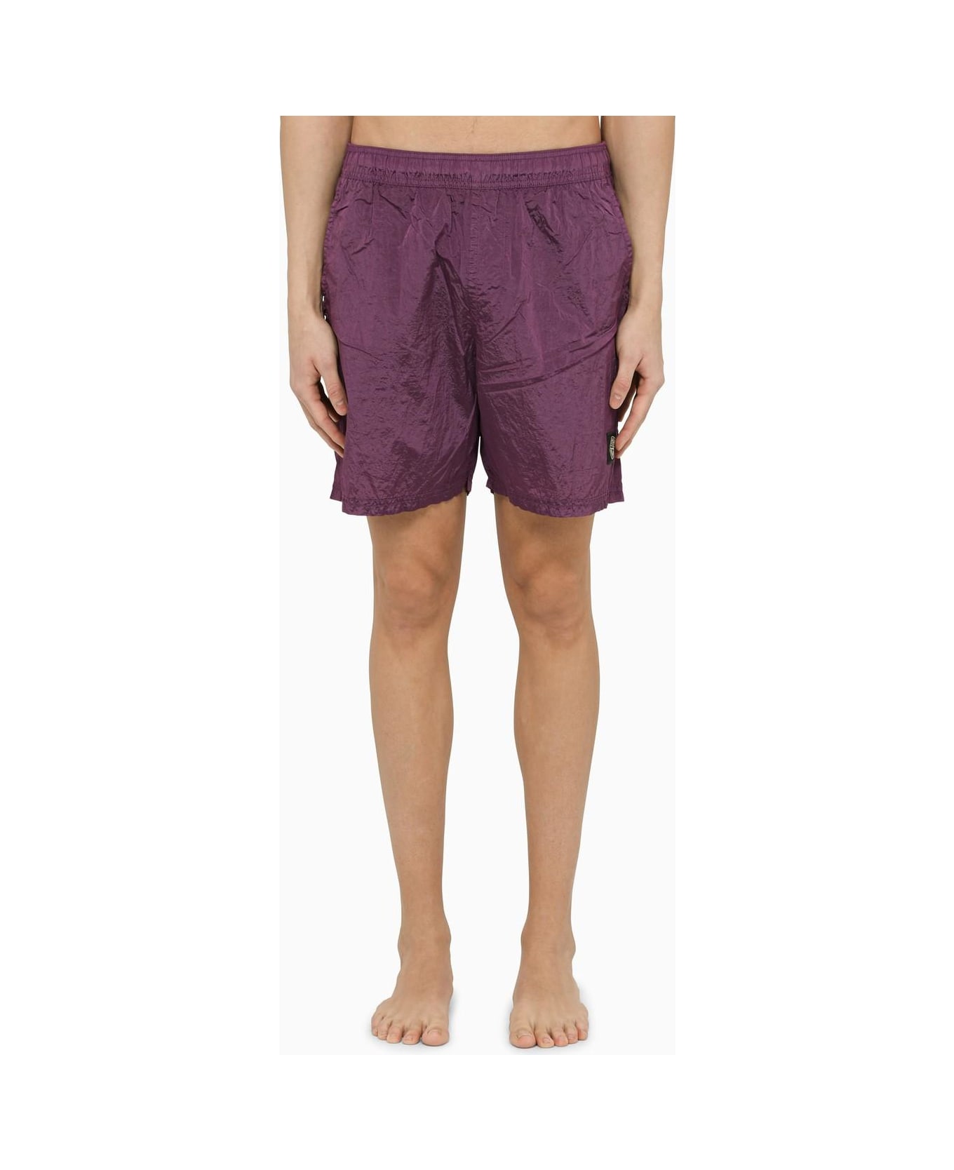Stone Island Magenta Nylon Swim Shorts
