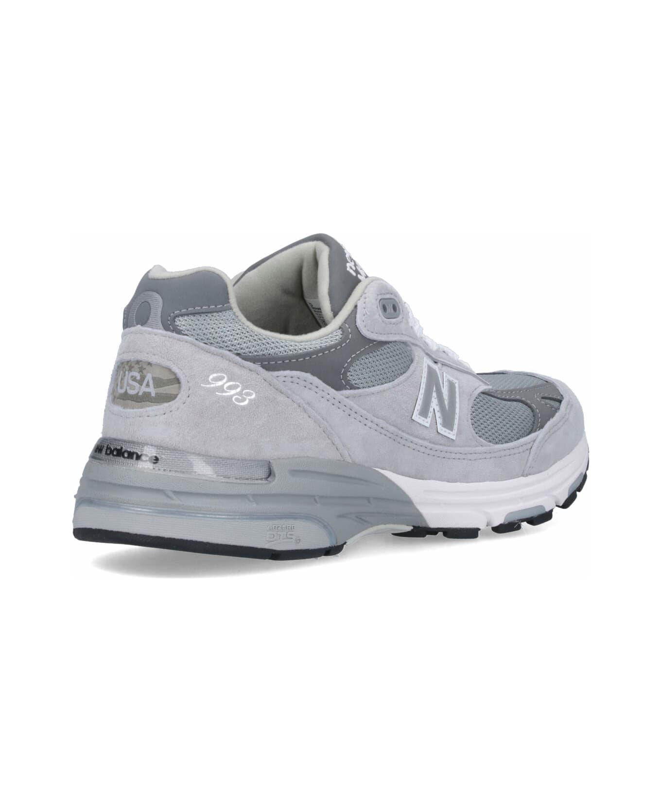 New Balance '993 Core' Sneakers - Gray