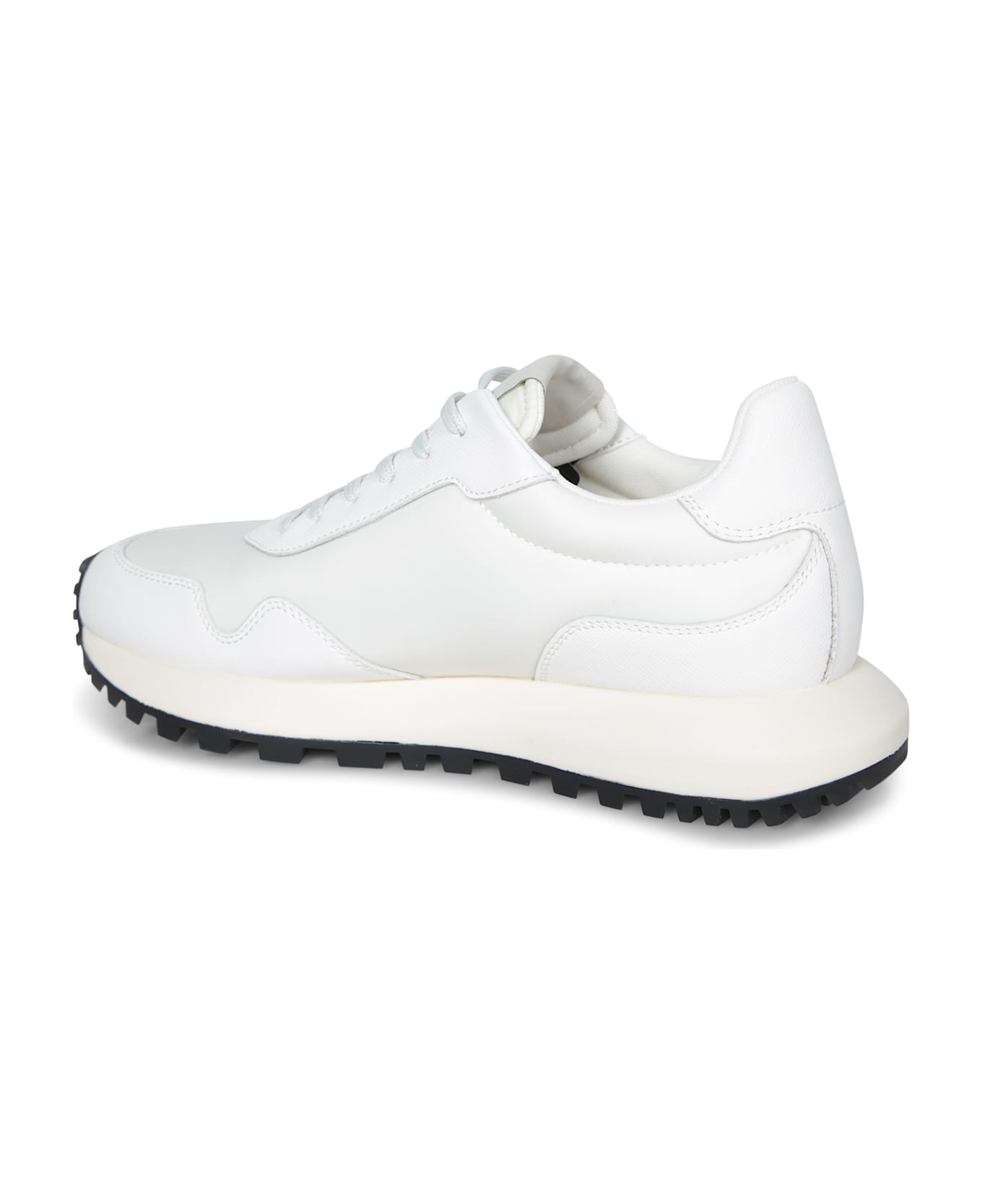 Emporio Armani Sustainability Values Lace-up Sneakers - Bianco