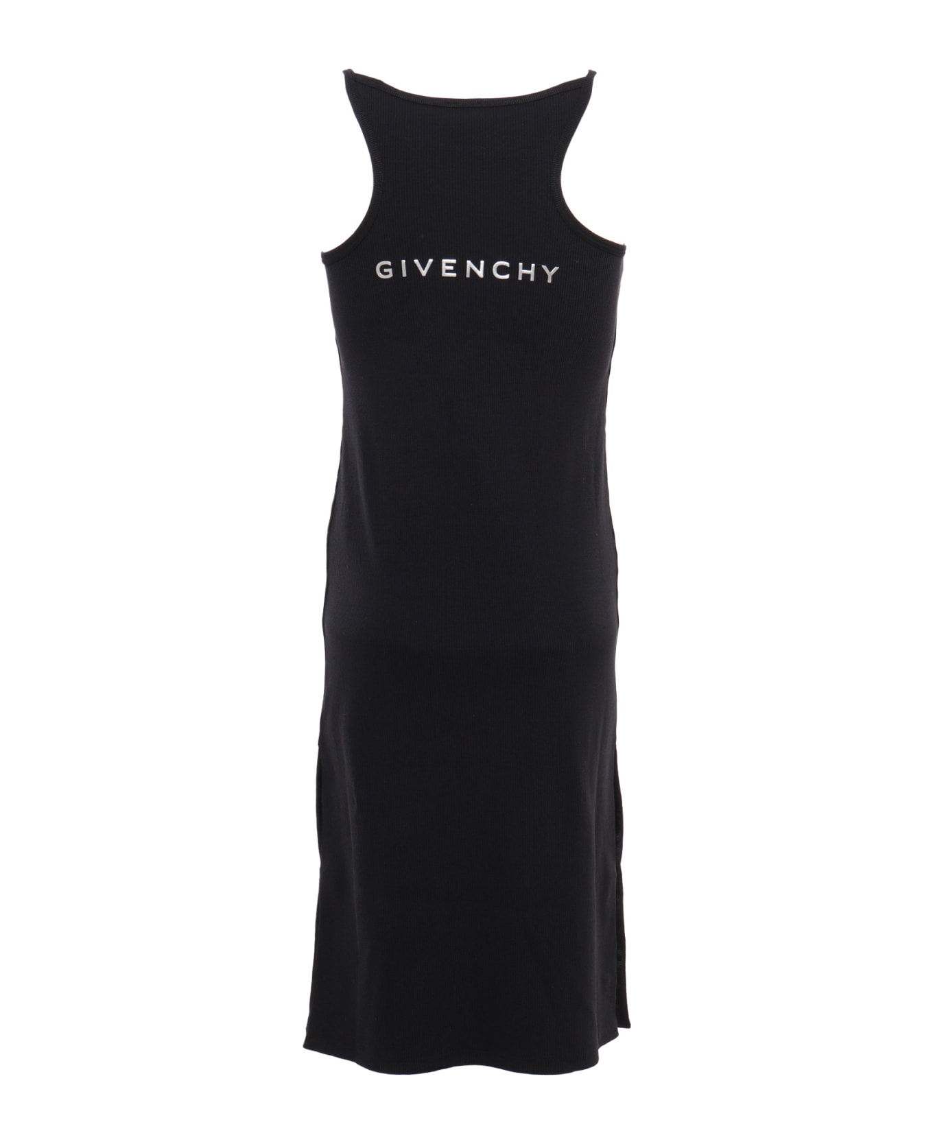 Givenchy Black Dress With Logo - BLACK