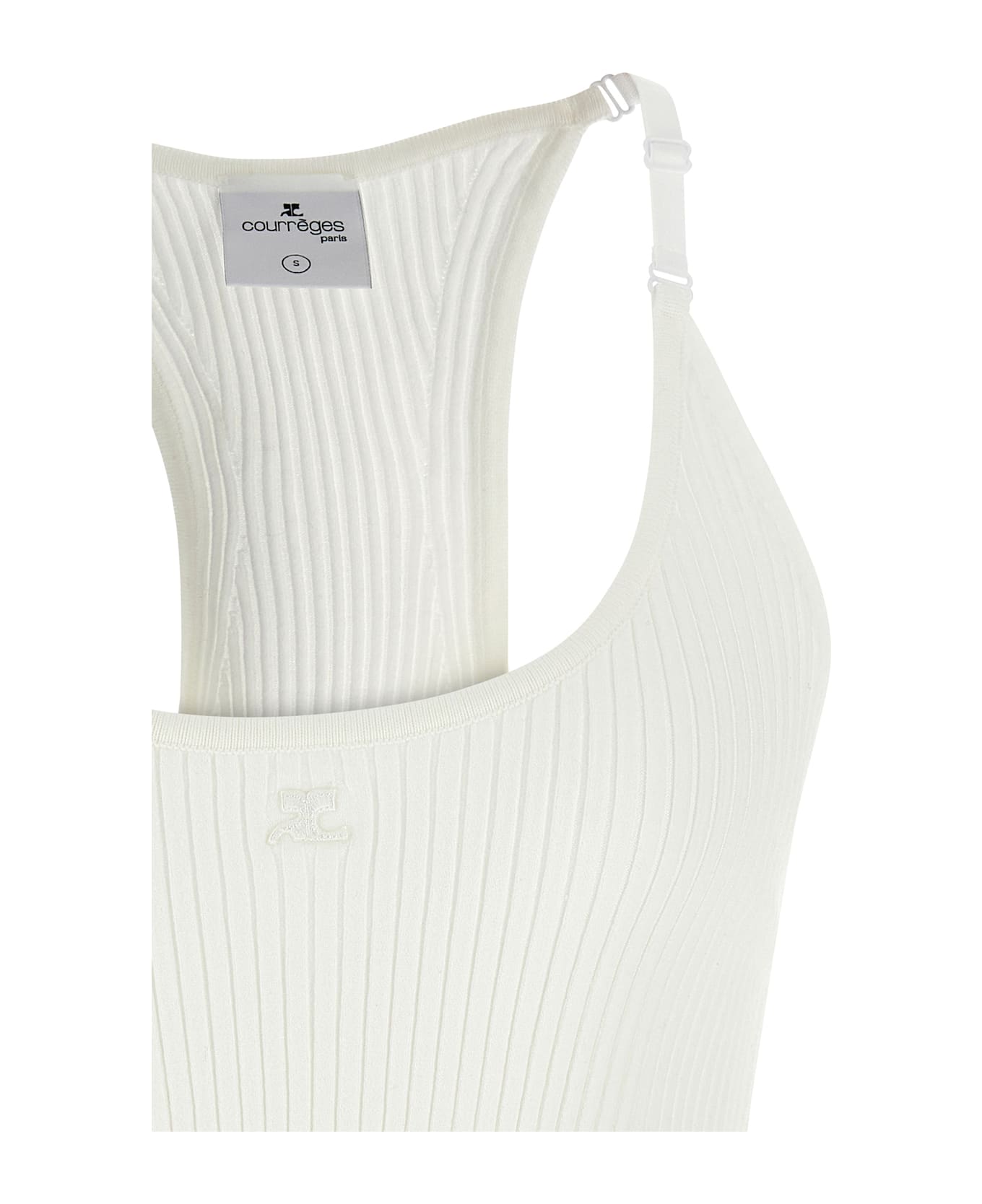 Courrèges 
scuba Rib
 Top - White