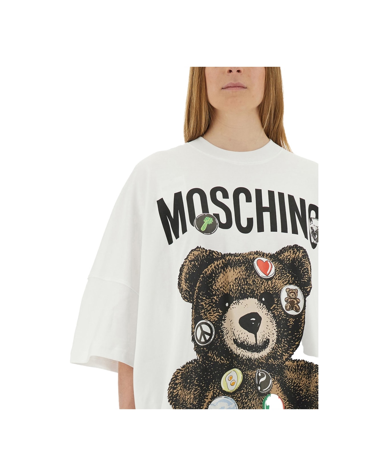 Moschino 
teddy Bear
 Short Dress - WHITE