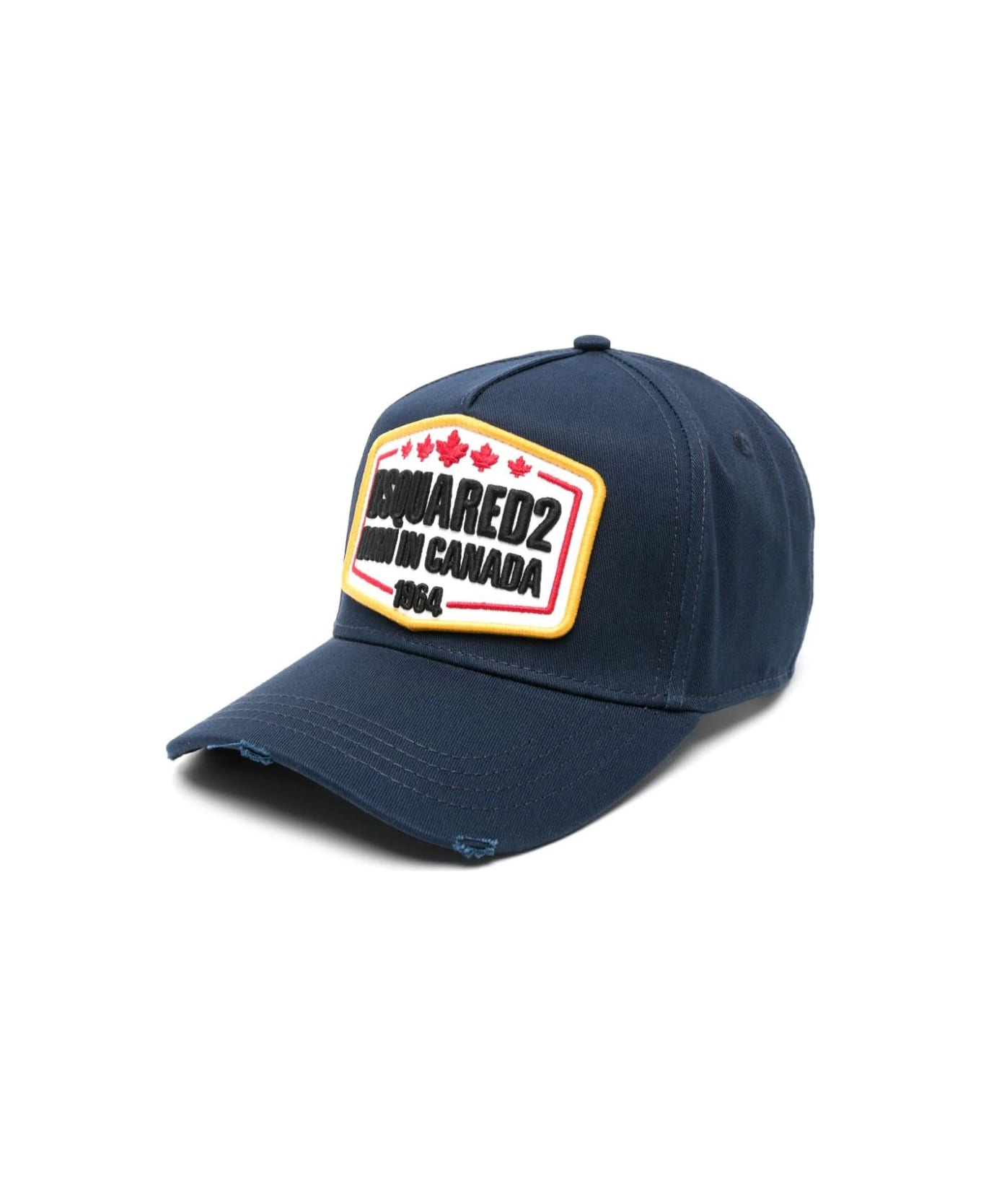 Dsquared2 Blue Baseball Hat With D2 Patch - Blue