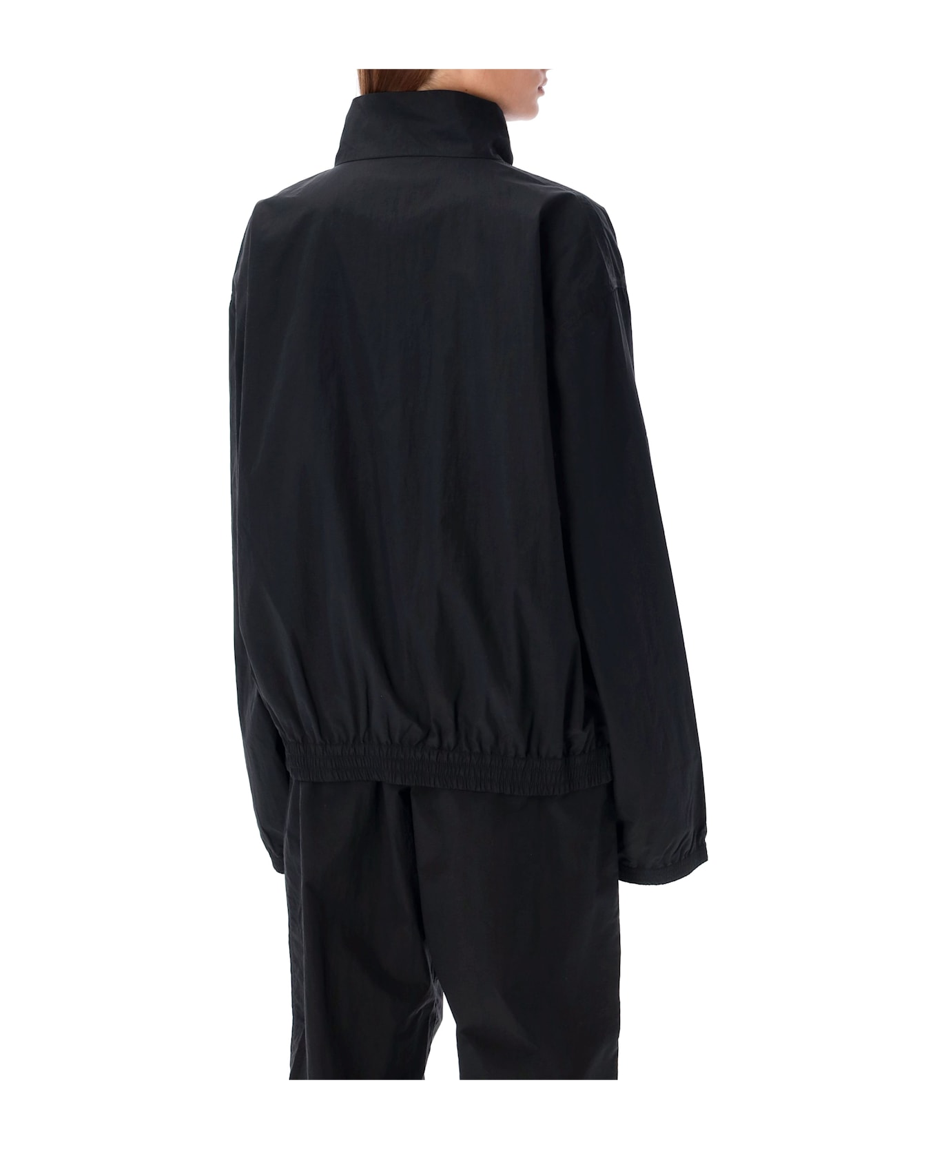 Marine Serre Ms Sport Nylon Track Jacket - BLACK コート＆ジャケット