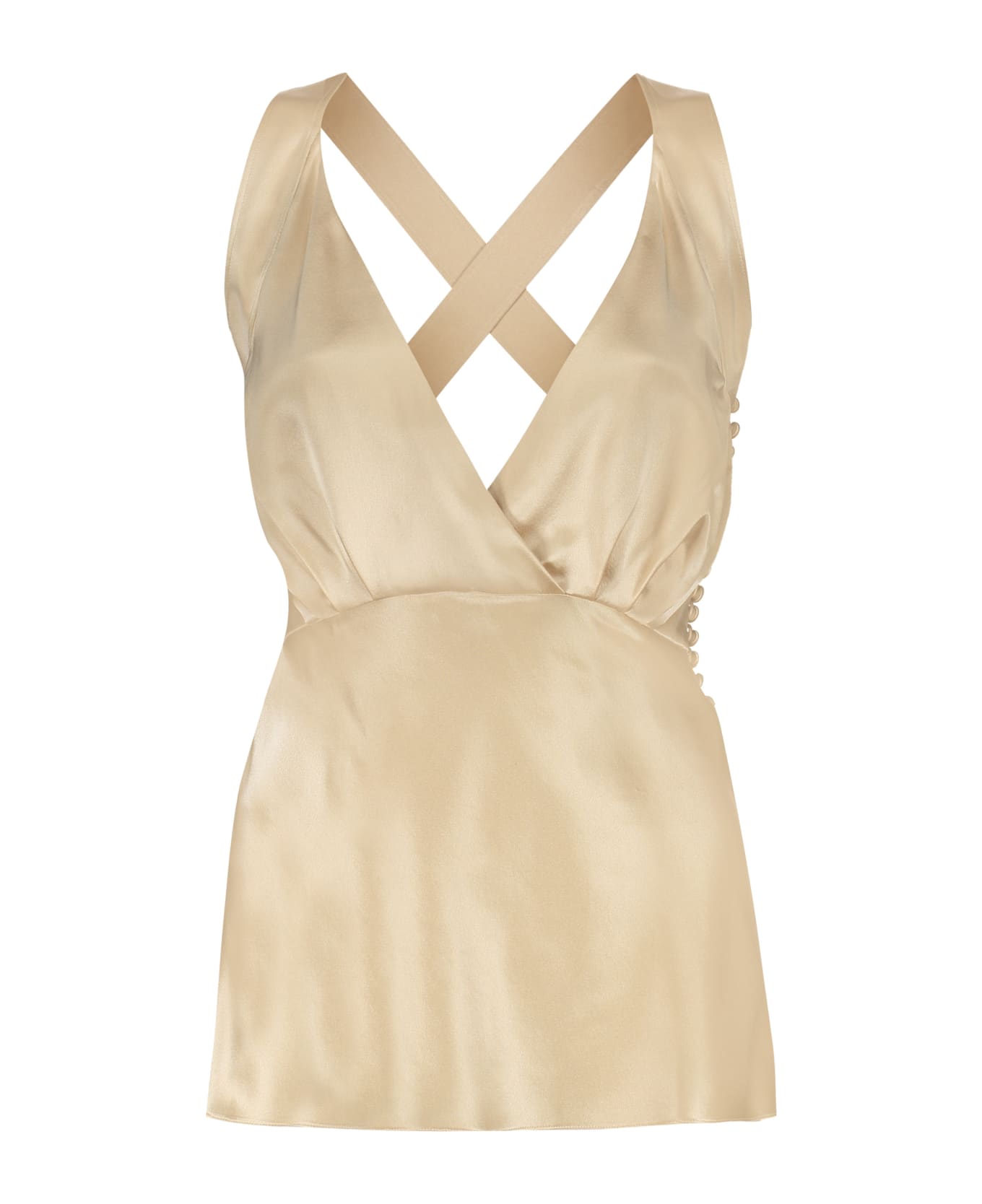 Khaite Oli Silk Top - Ecru