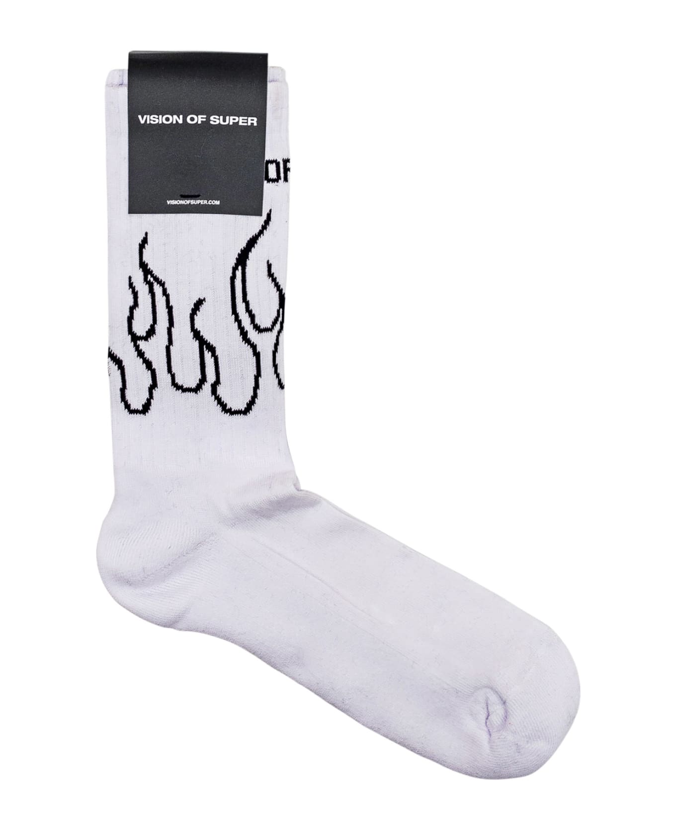 Vision of Super Flames Socks - WHITE
