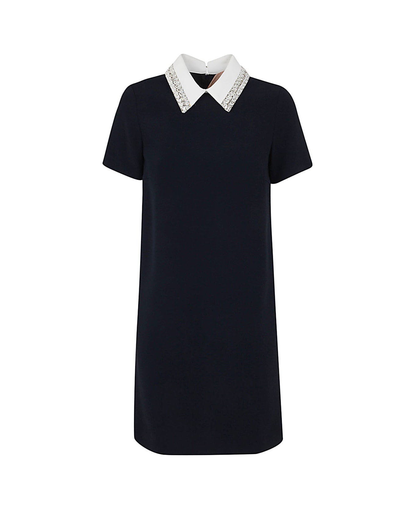 N.21 Shirt Neck Mini Dress - Dark Blue