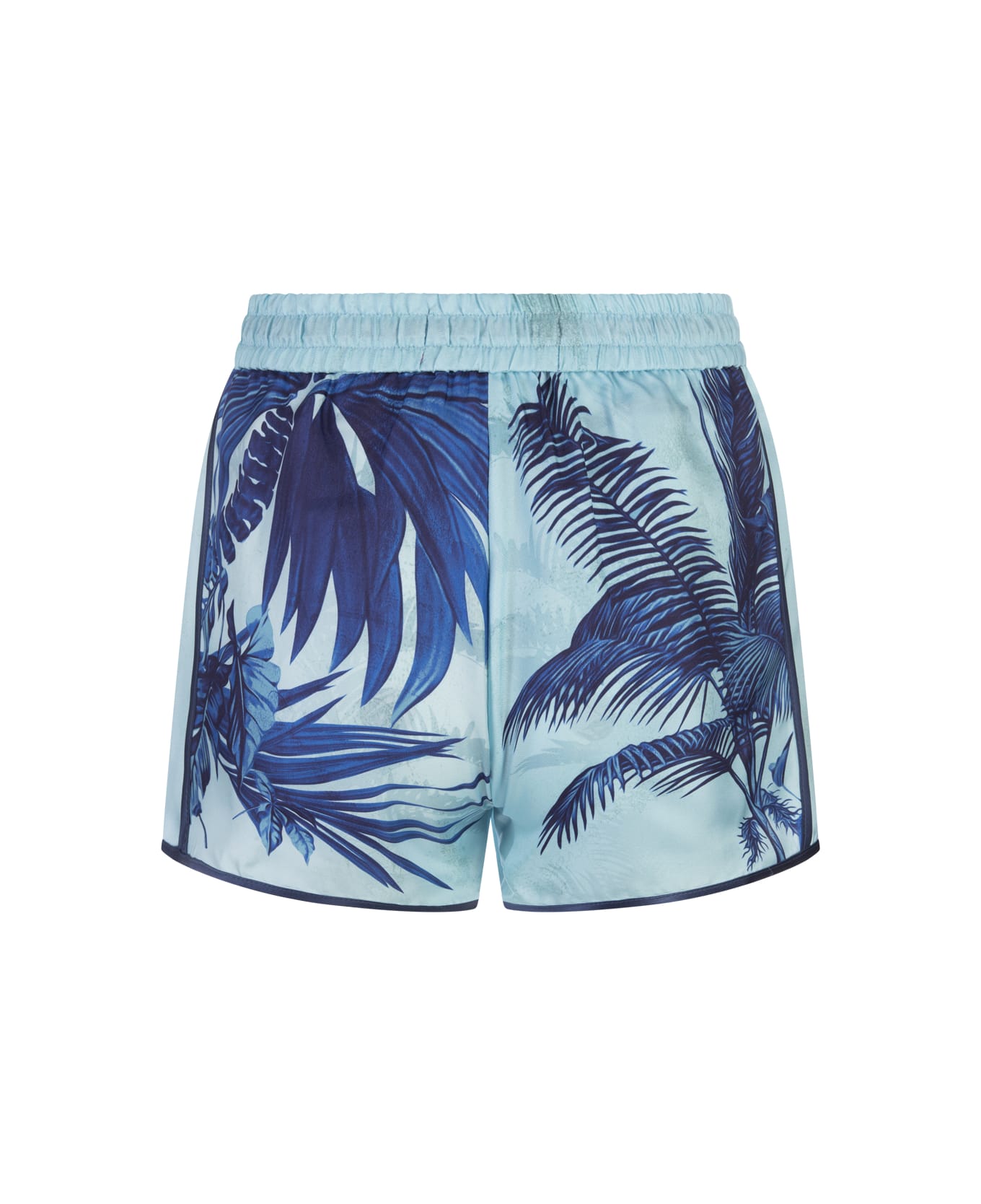 For Restless Sleepers Flowers Blue Alie Shorts - Blue