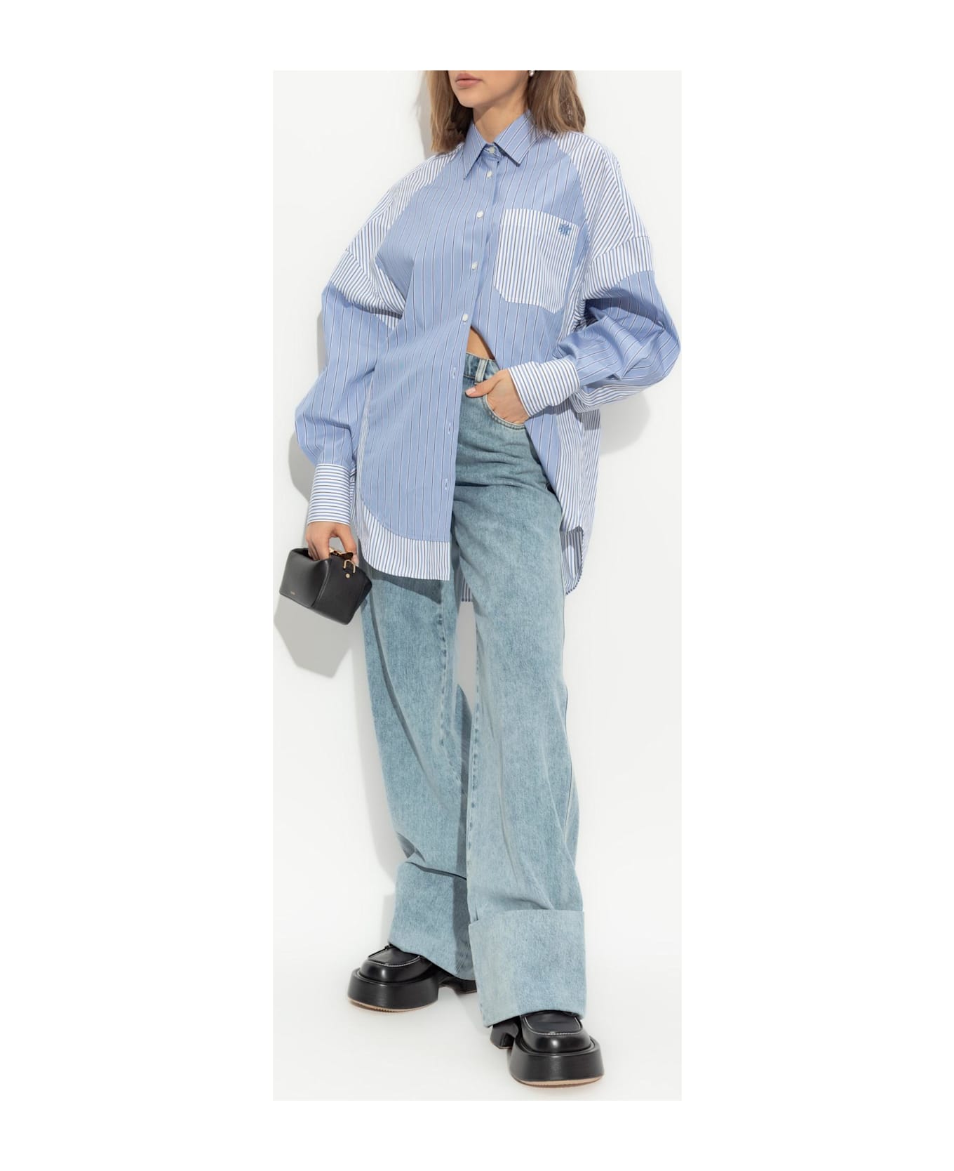 Stella McCartney Shirt With Pocket - AZURE