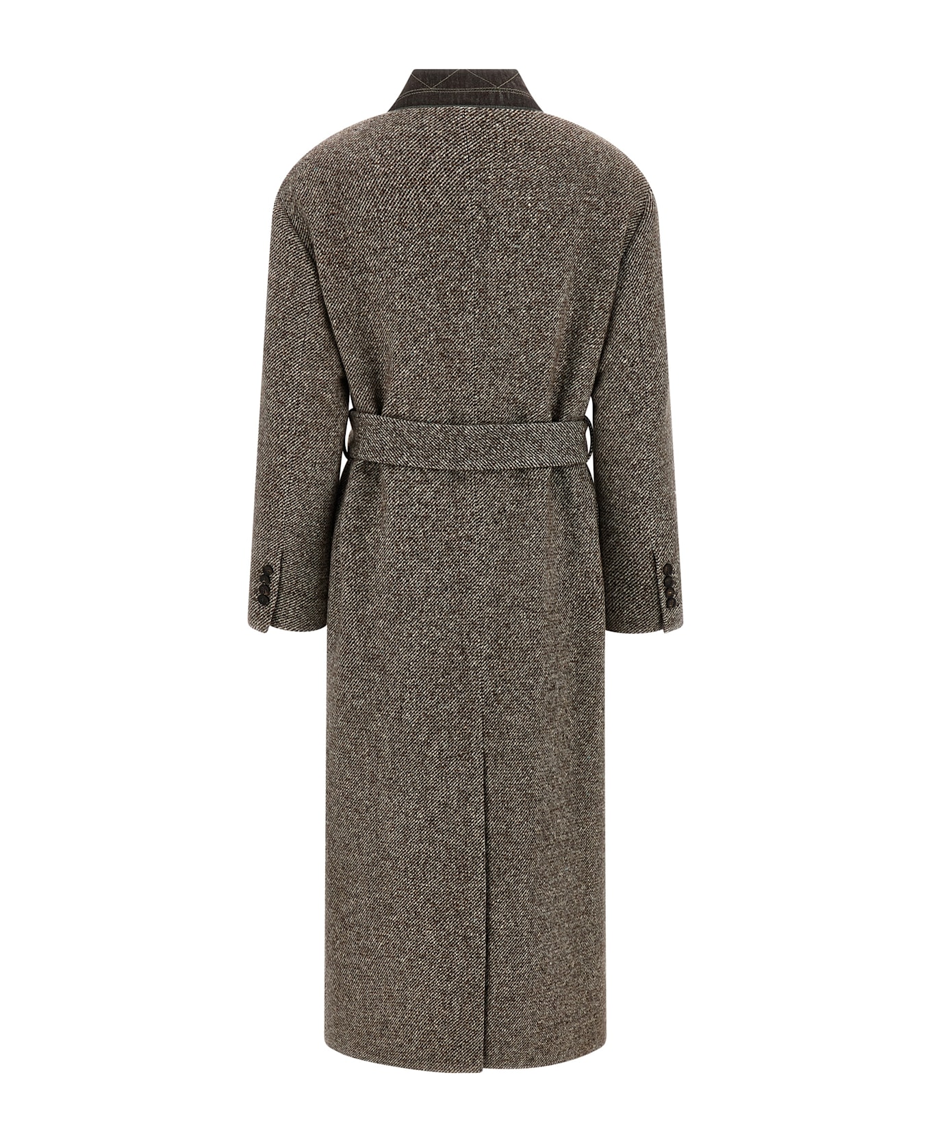 Brunello Cucinelli Single-breasted Coat - Brown