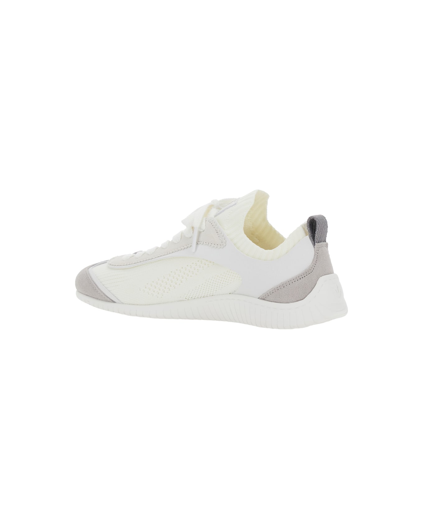 Pinko 'reby 03' White Sneakers With Logo Patch On The Tongue And Logo Lettering On The Side In Cotton Blend Woman - White