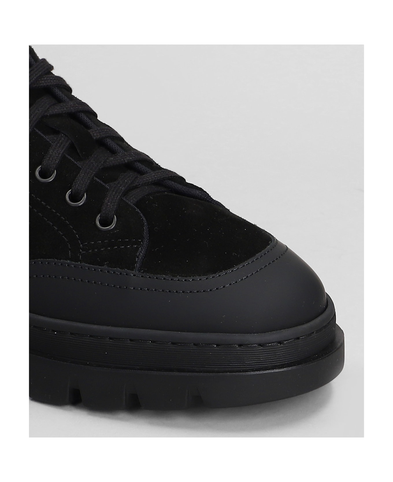 Henderson Baracco Sneakers In Black Suede - black