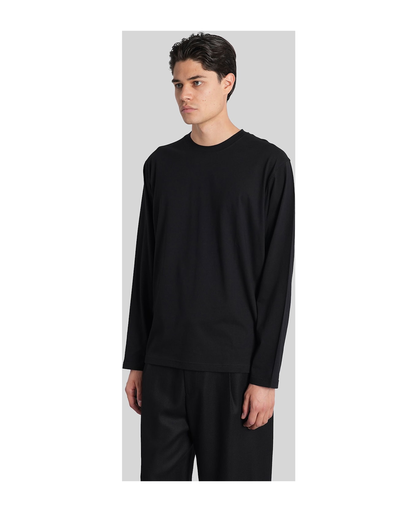 Lardini T-shirt In Black Cotton - black