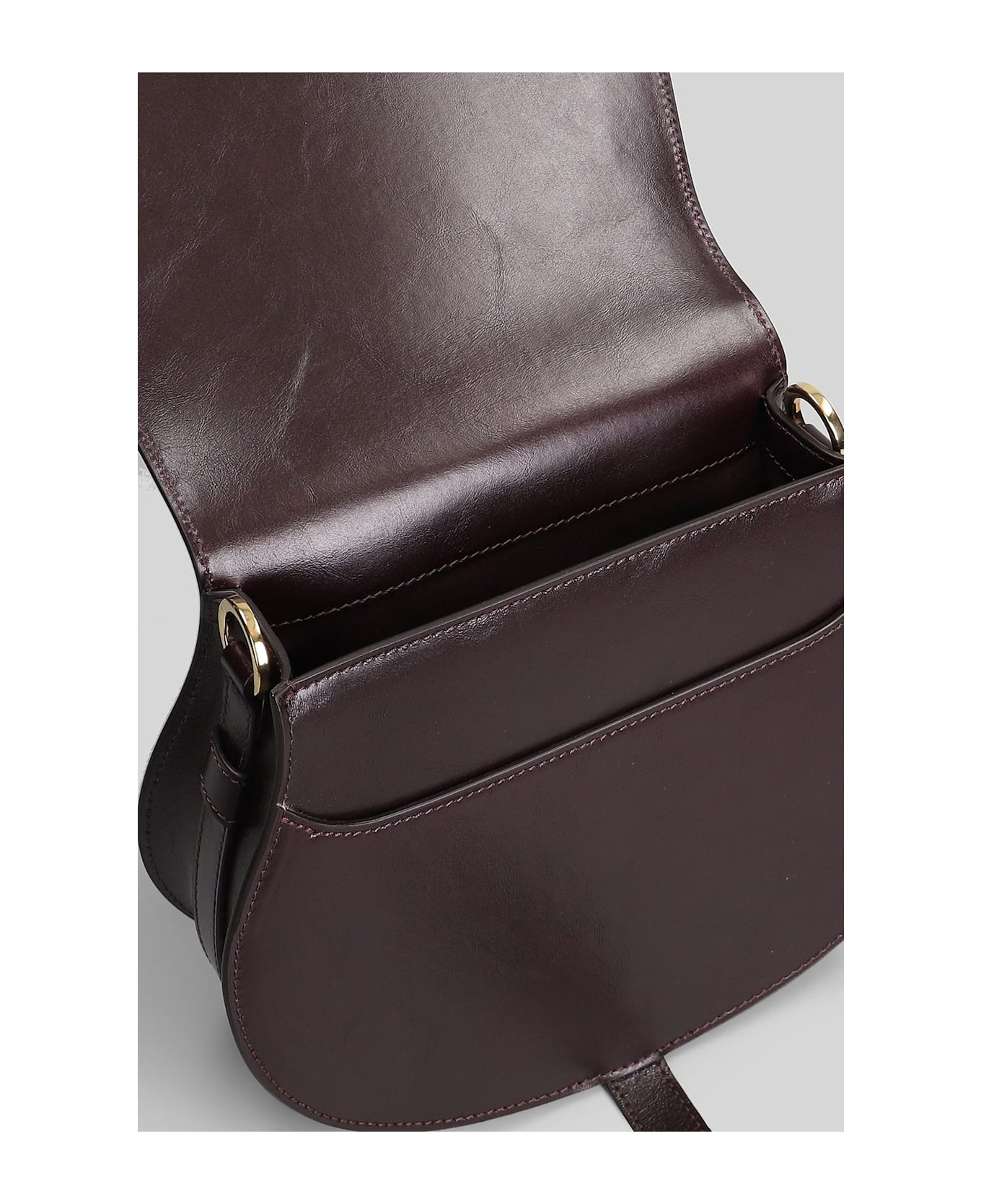 Chloé Mercie Shoulder Bag In Brown Leather - brown