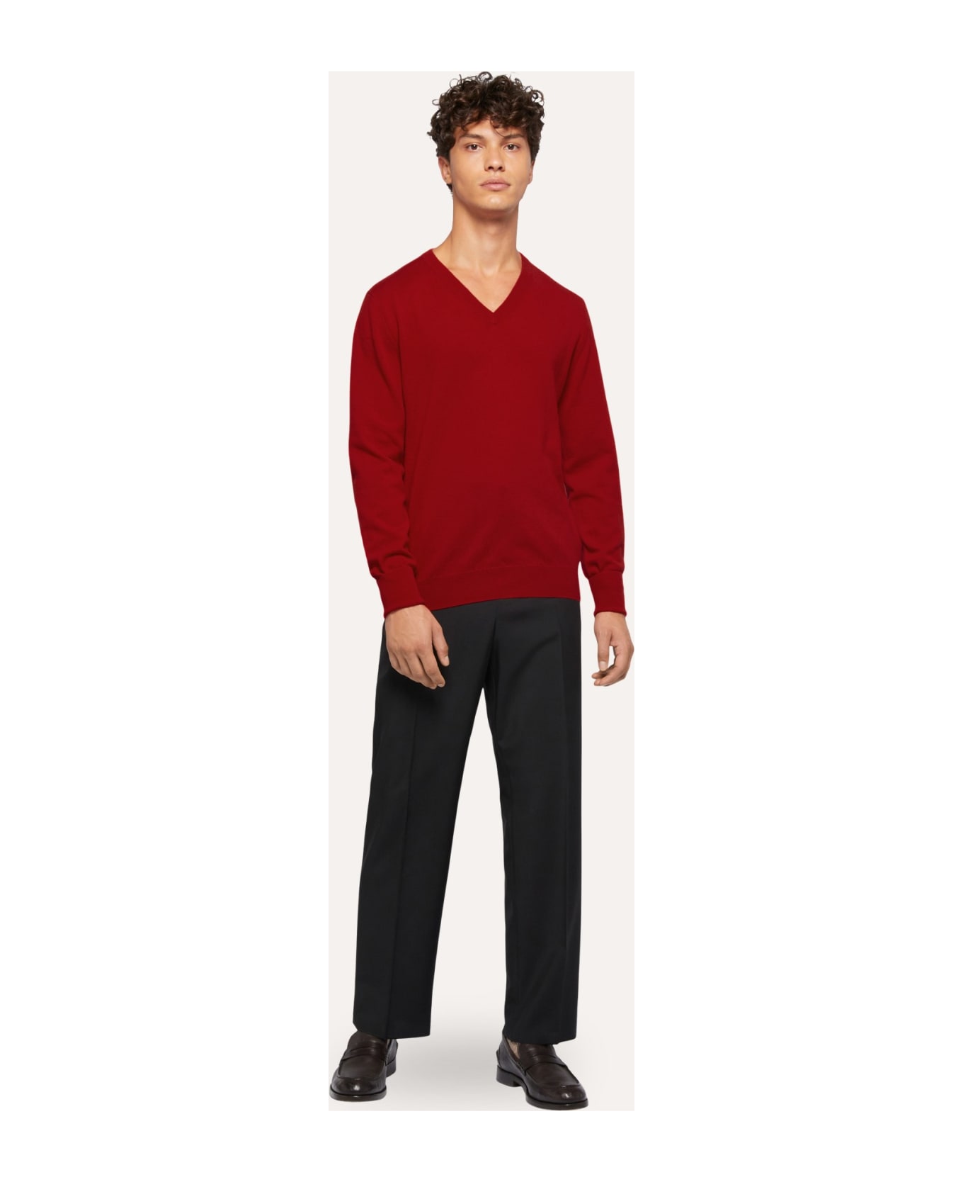 Ballantyne Cashmere Pullover - Red