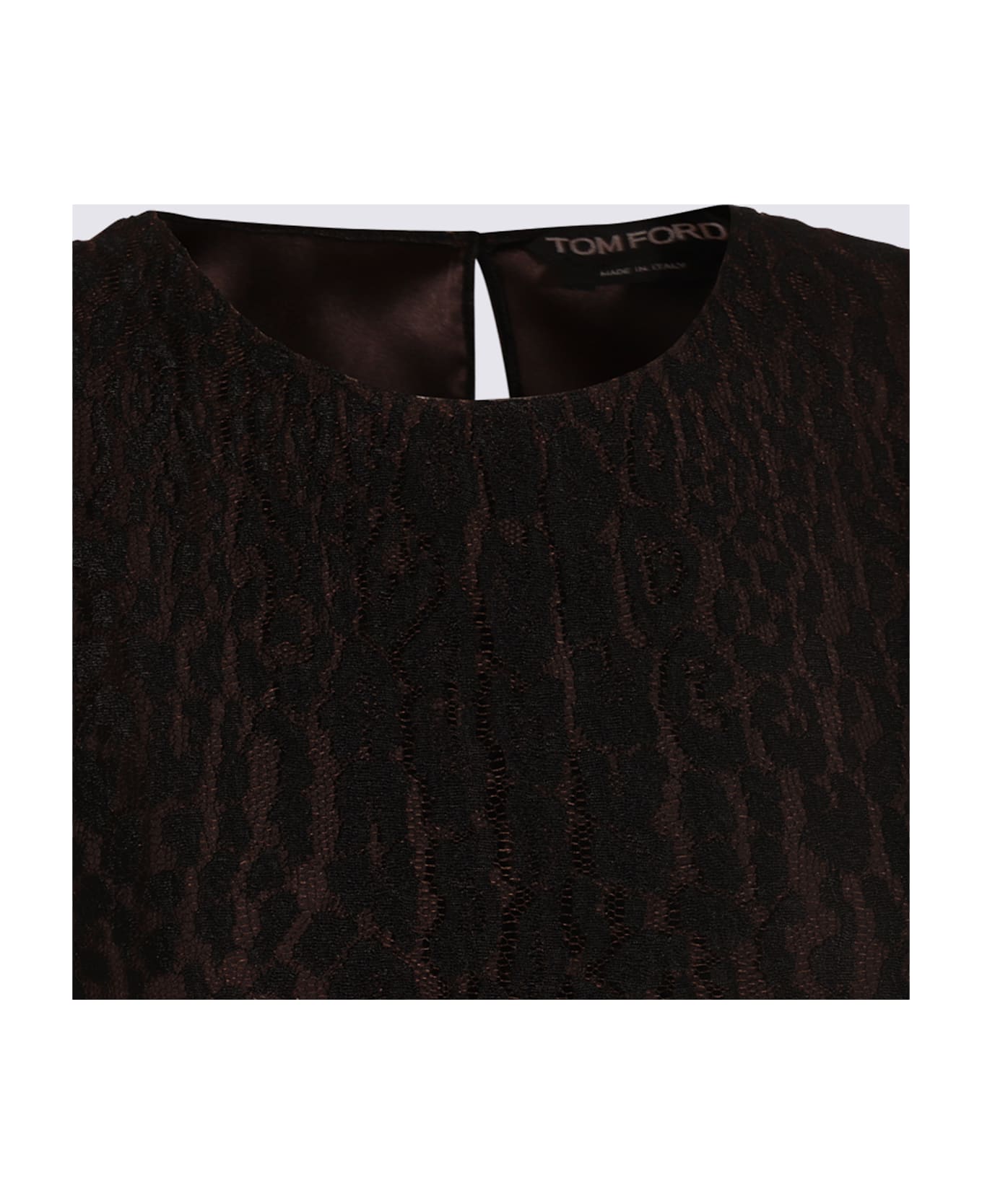 Tom Ford Black And Brown Top - BLACK/CHOCOLATE