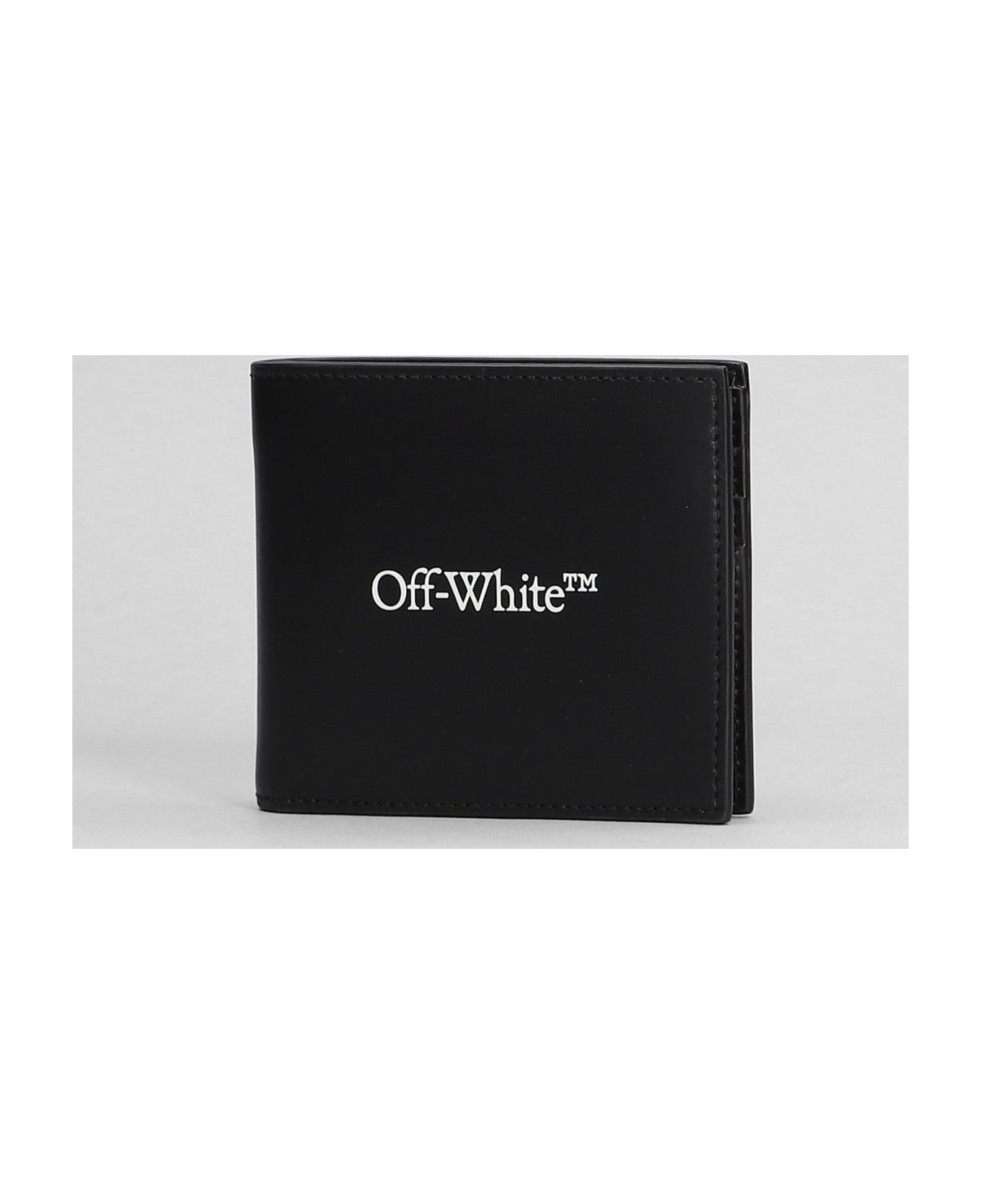 Off-White Wallet In Black Leather - black