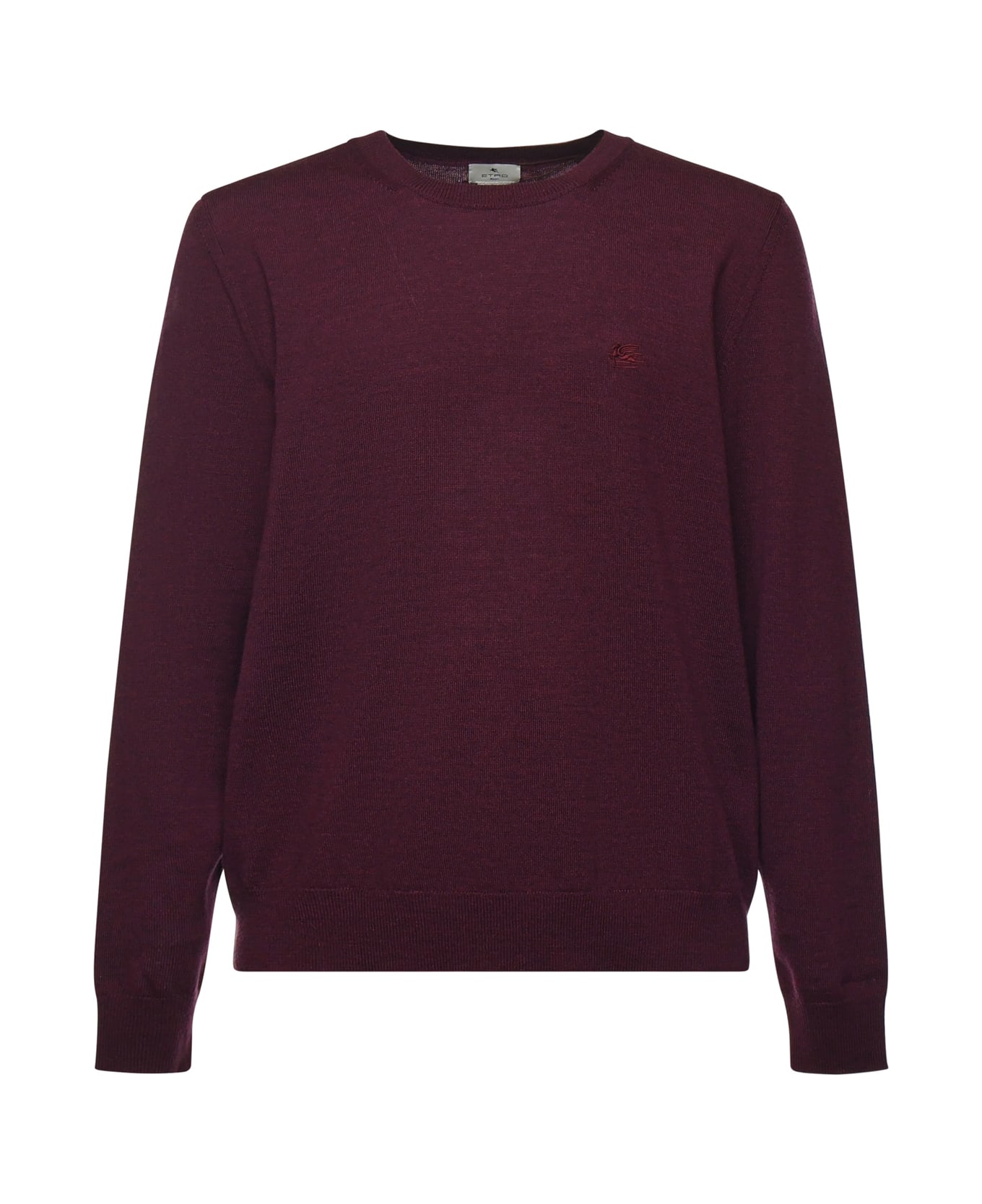 Etro Wool Sweater With Embroidered Monogram