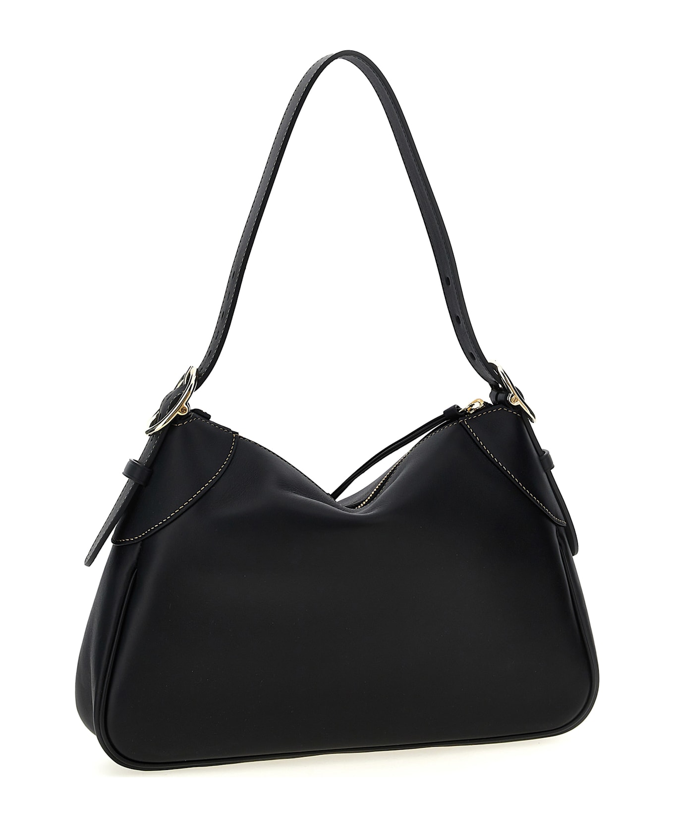 【VIP価格】GUCCI GG Emblem Shoulder Bag GUCCI GG Emblem Medium $2190 Black Leather Shoulder Bag New