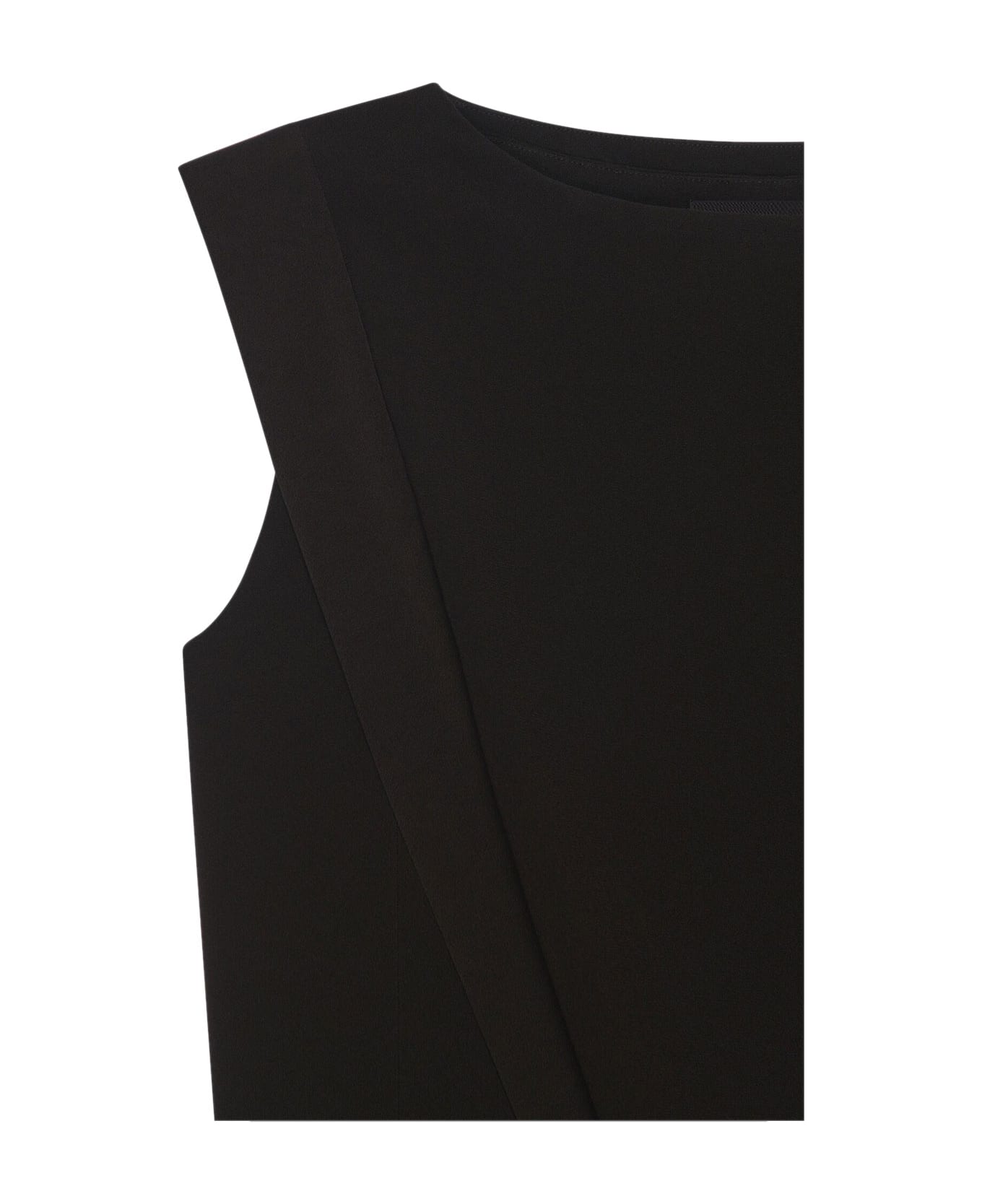 Givenchy Sleeveless Black Midi Dress - BLACK