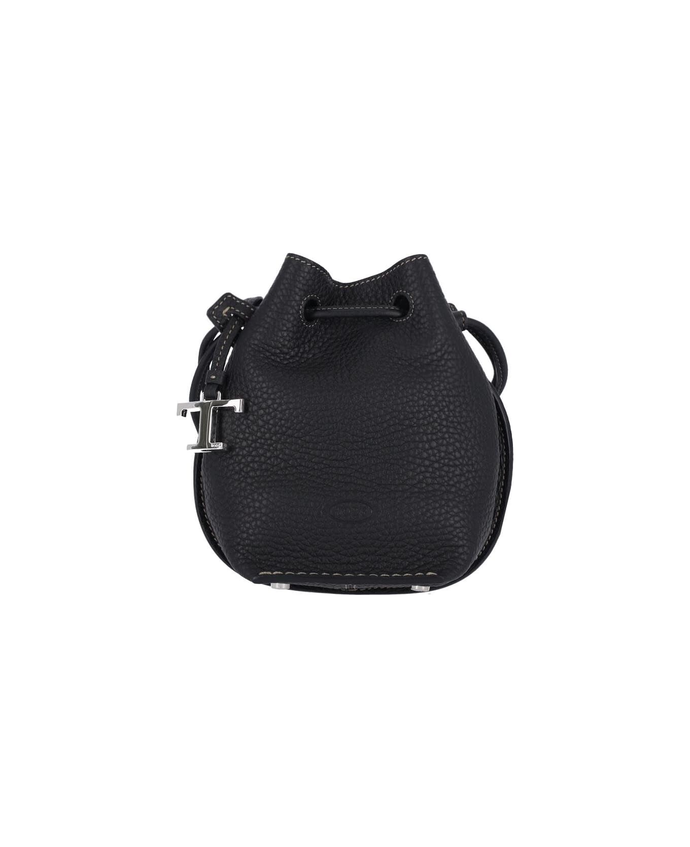 Tod
s Micro Logo Bucket Bag - Black