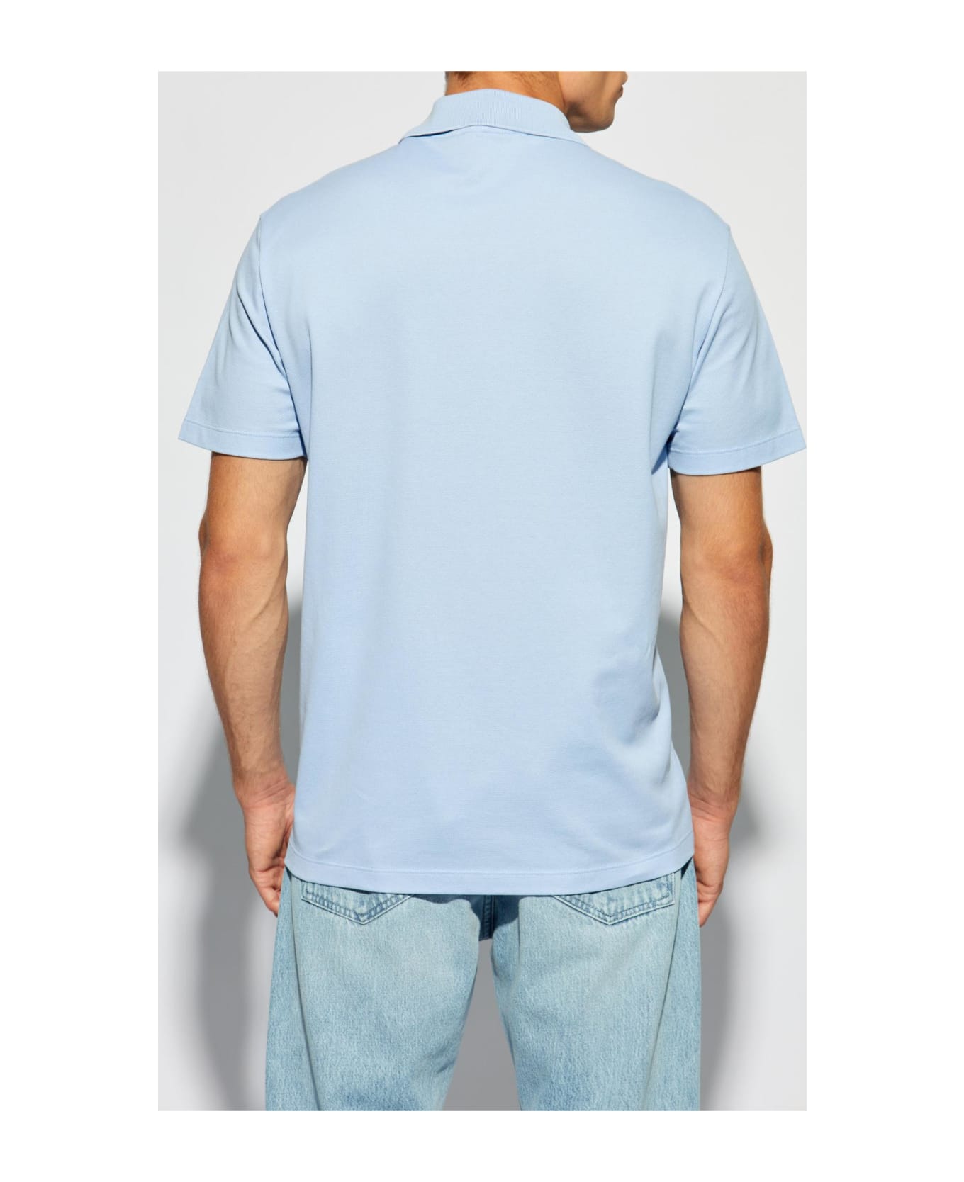 Versace Polo With Logo - Blue