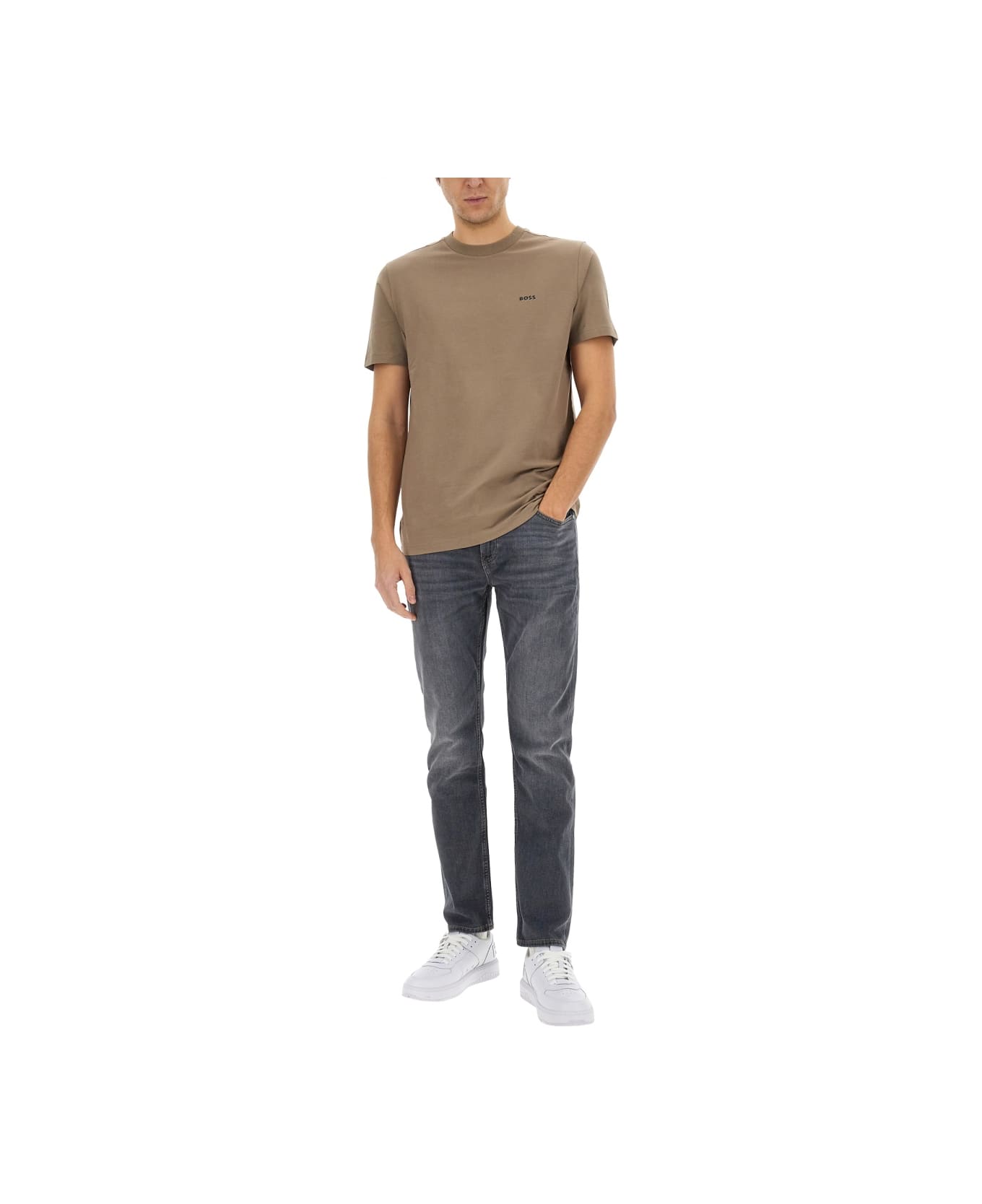 Hugo Boss T-shirt With Logo - Green