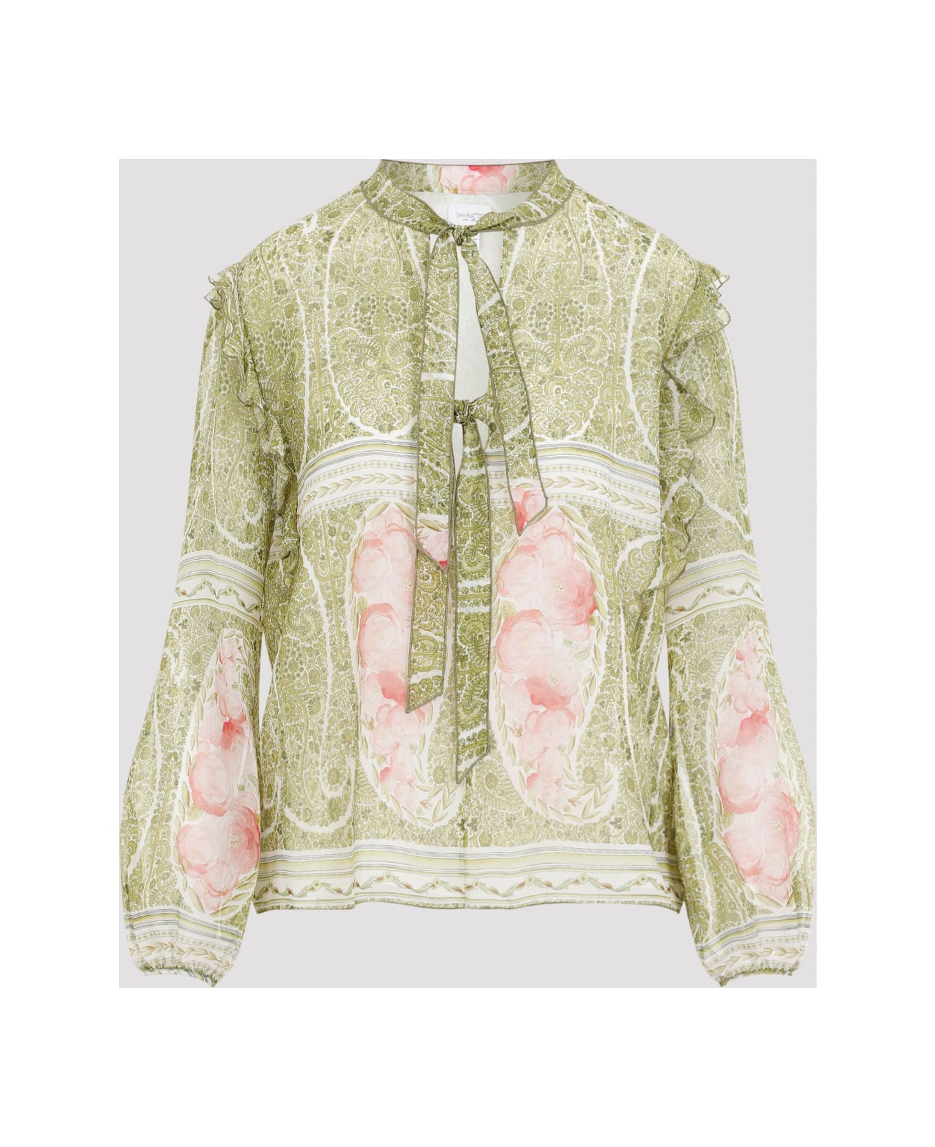 Giambattista Valli Printed Blouse - Green Rose