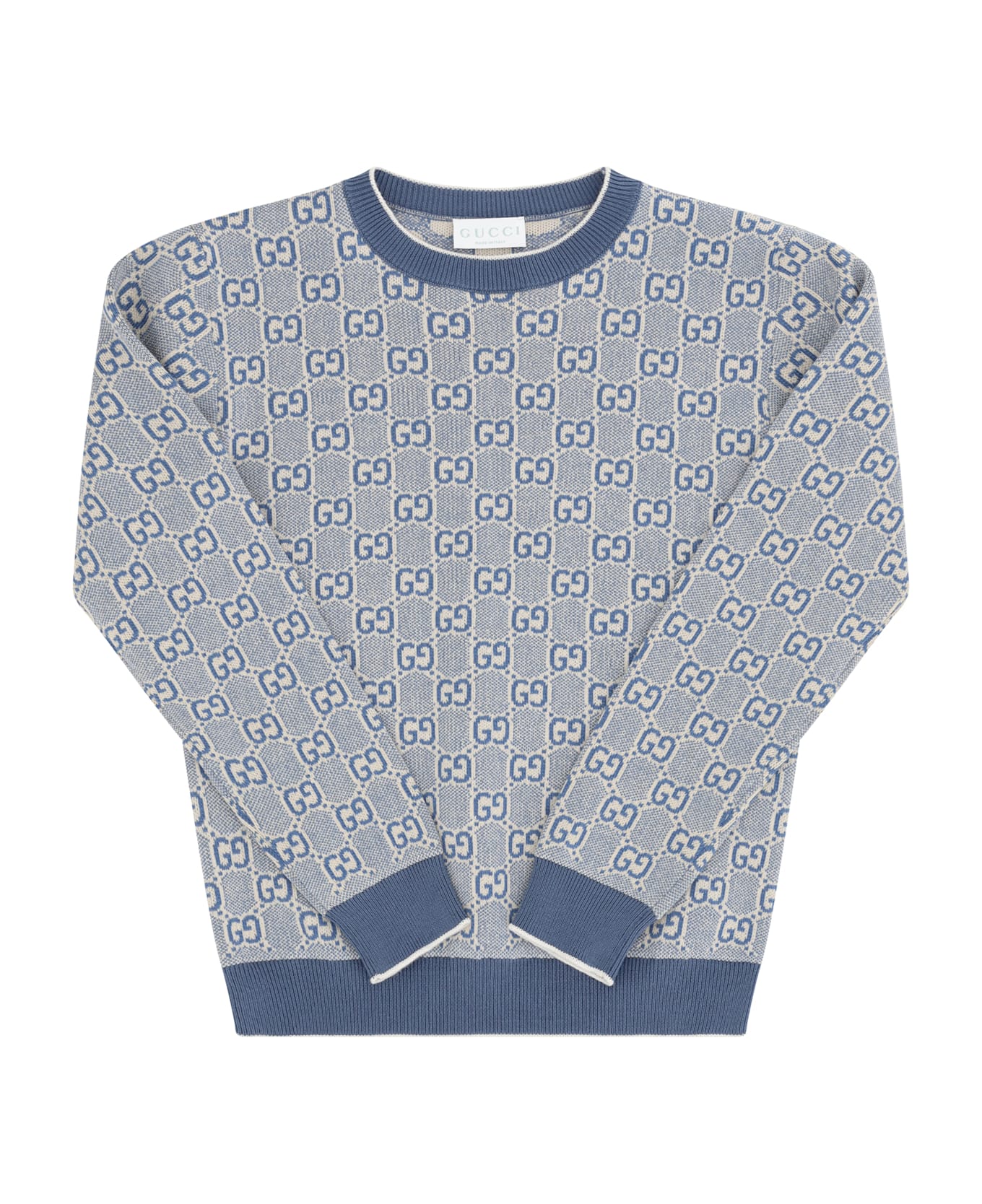 Gucci Cotton Gg Sweater For Boy