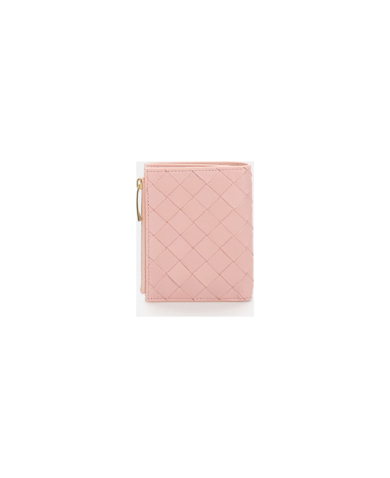 Bottega Veneta Woven Bi-fold Wallet - Pink
