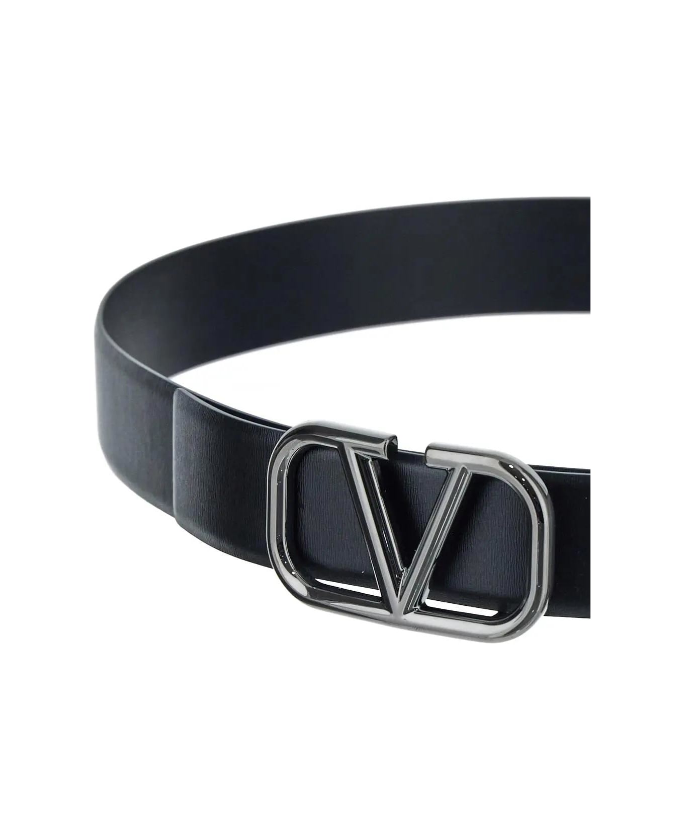 Valentino Garavani V buckled Belt - Nero