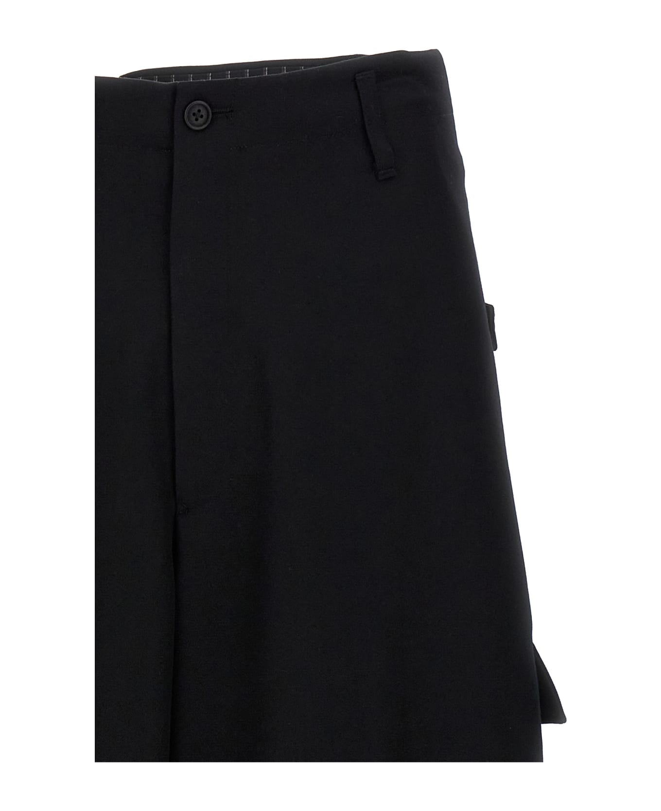 Yohji Yamamoto 
tab Wide P
 Pants - Black  