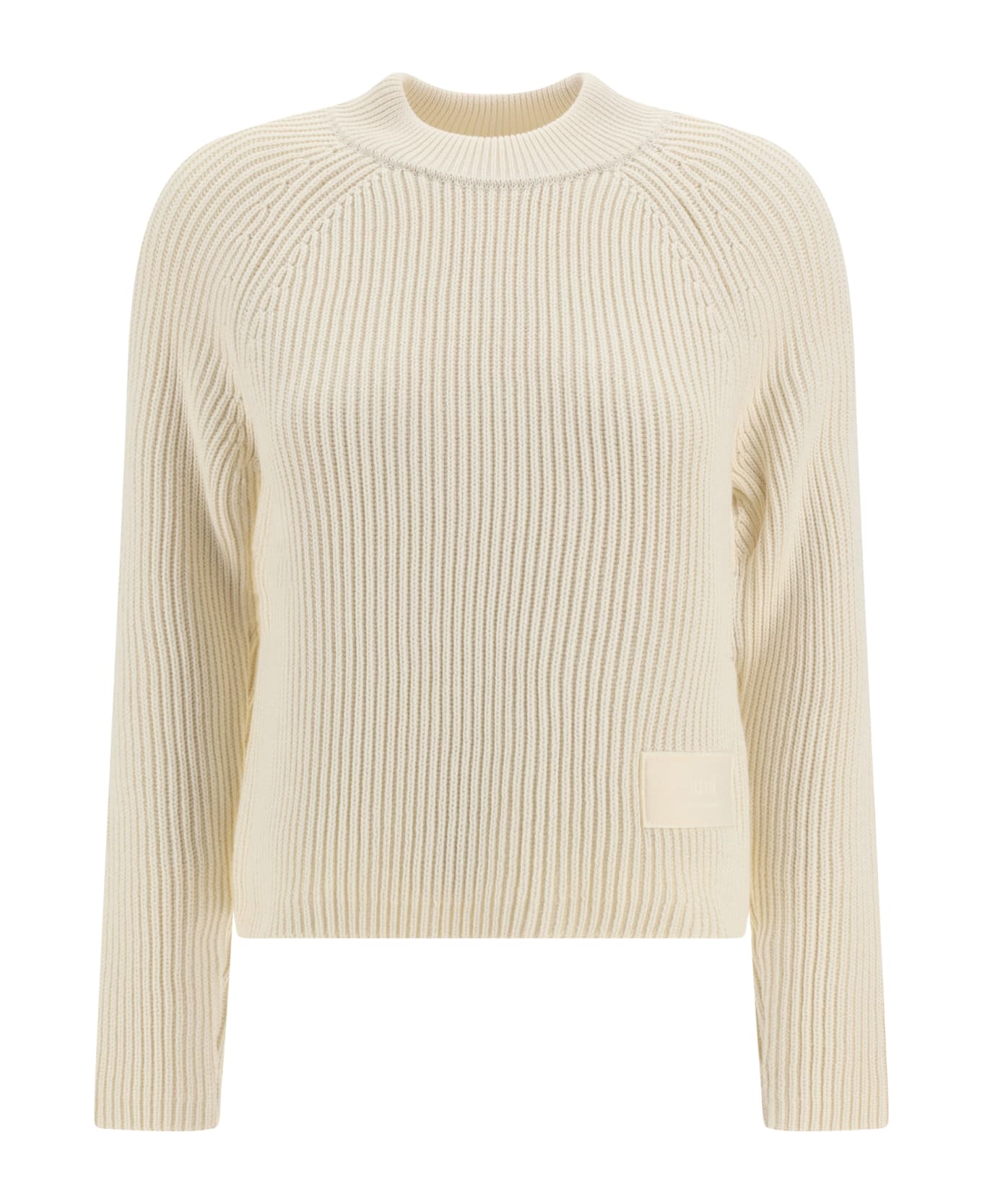 Ami Alexandre Mattiussi Label Sweater - Cream