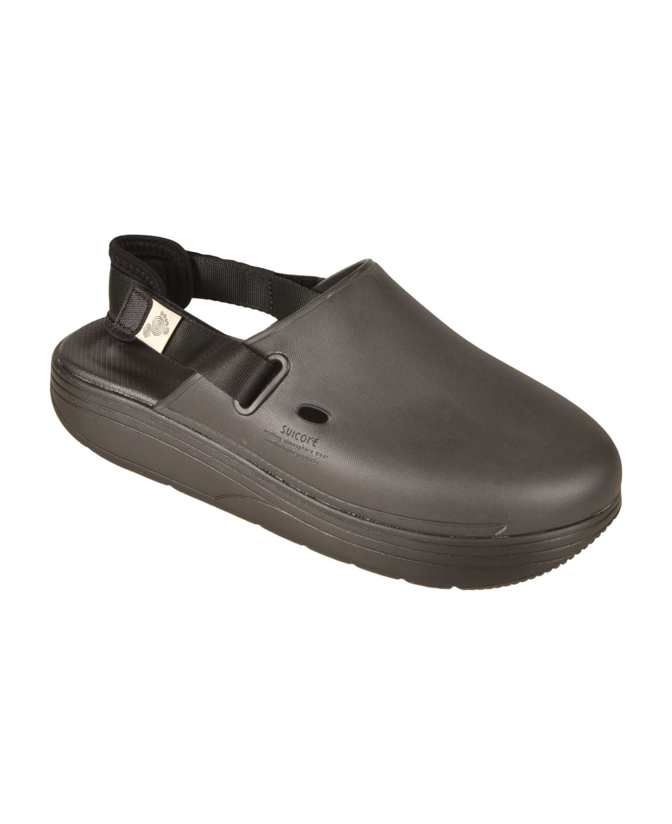 SUICOKE Plain Slingback Sandals - Black