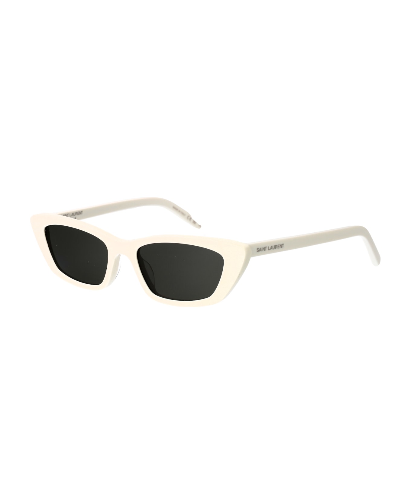 Saint Laurent Eyewear Sl 277 Sunglasses - 011 WHITE WHITE GREY