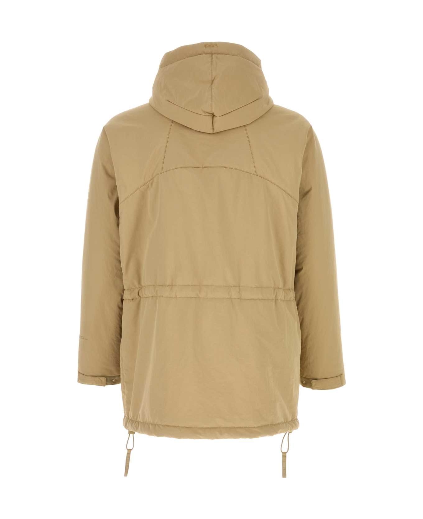 Herno Beige Polyester Padded Jacket - CAMMELLO