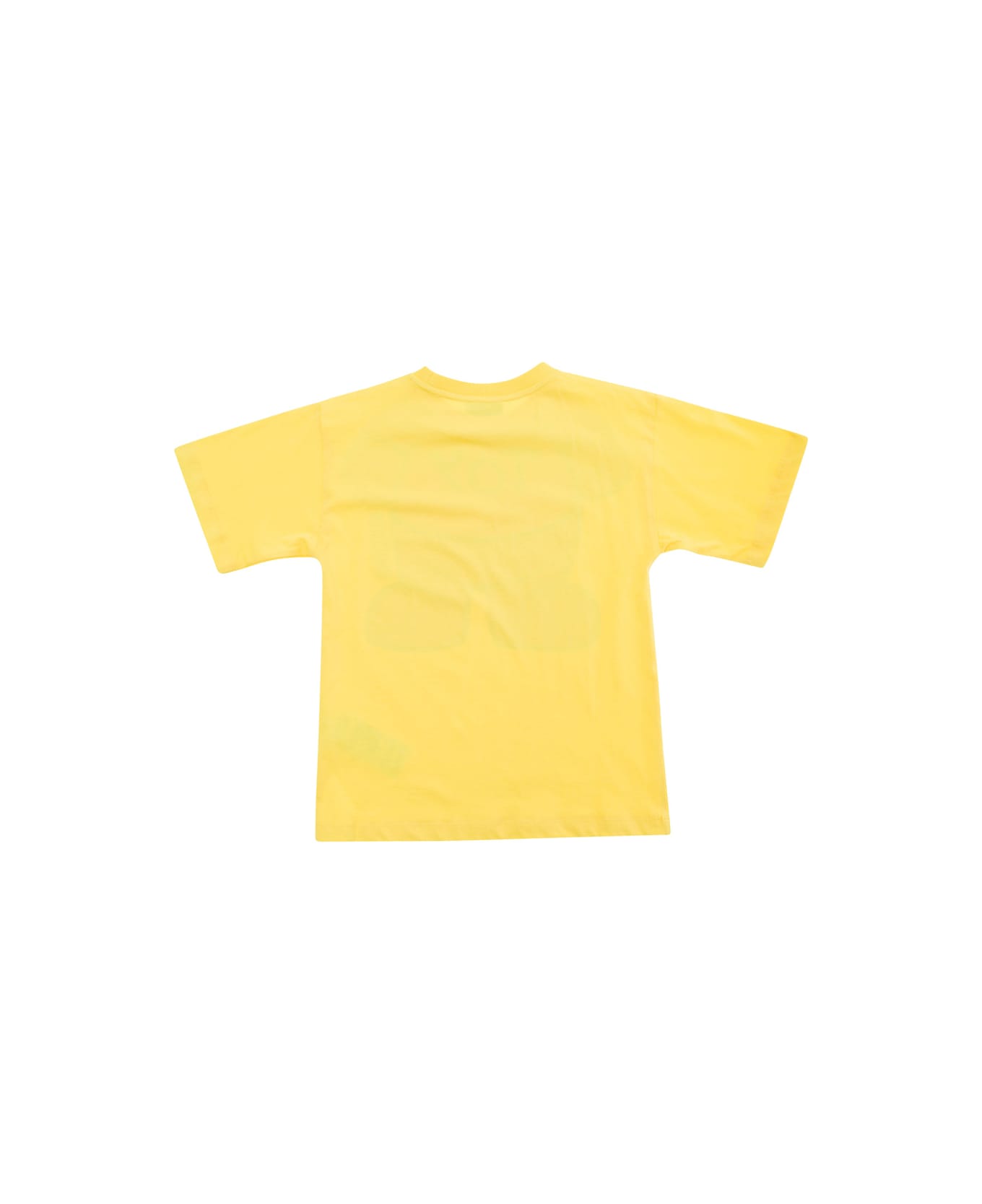 Moschino Yellow T-shirt With Teddy Bear Print In Cotton Boy - Yellow