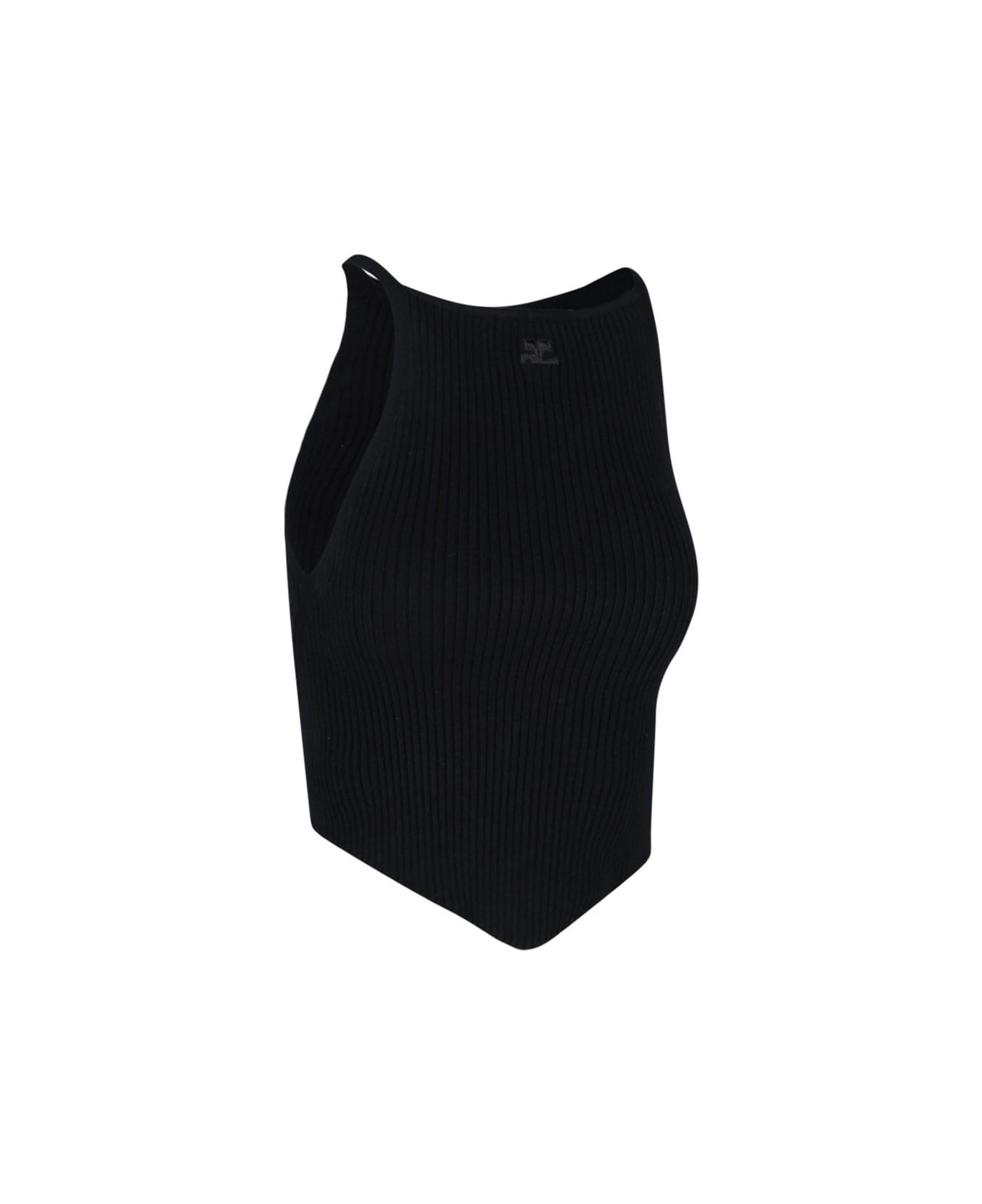 Courrèges 'pointy' Tank Top - Black