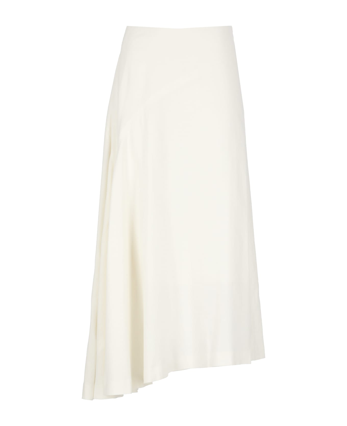 Y
s Linen Blend Skirt - White