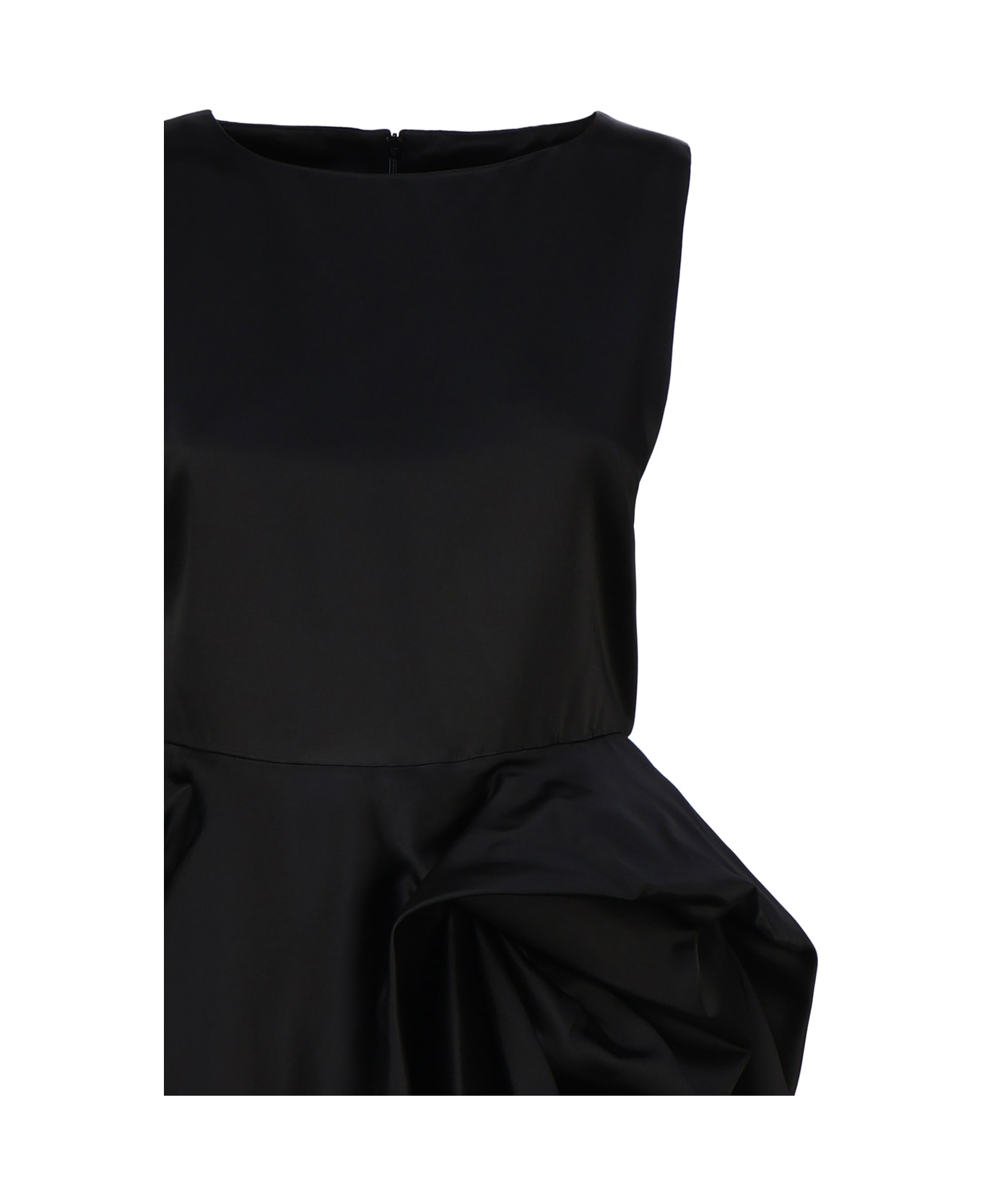 J.W. Anderson Short Sleeveless Draped Dress - Black