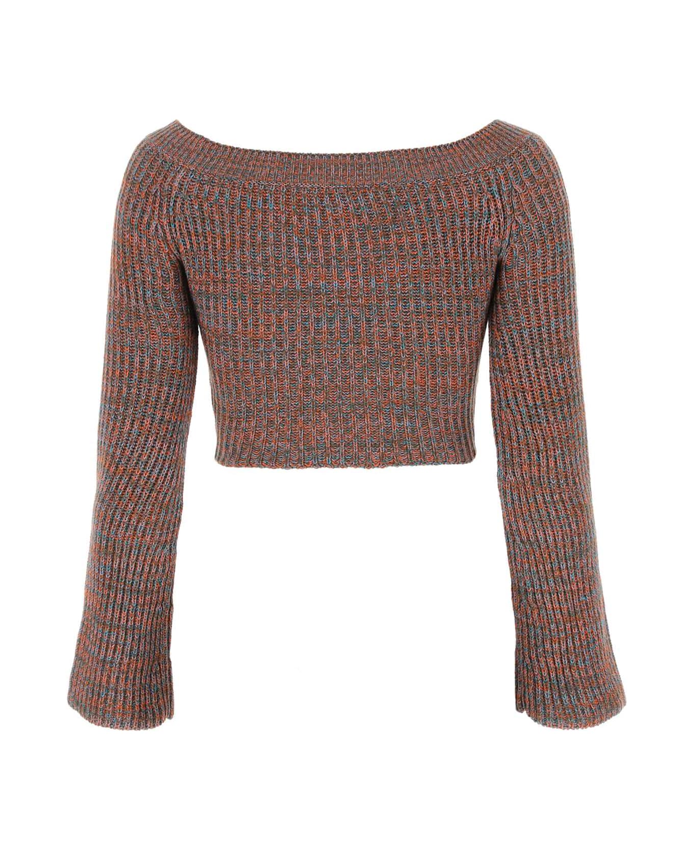 Chloé Multicolor Cashmere Blend Sweater - 4ZA