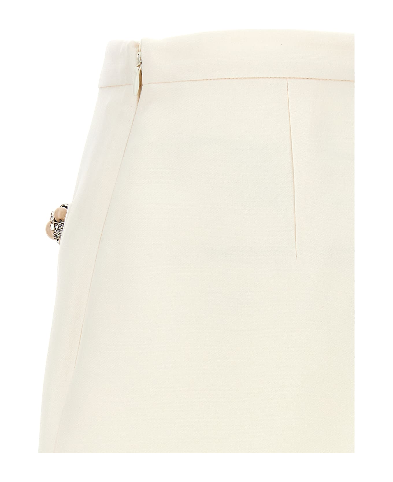 Valentino Garavani Crepe Couture Skirt - White