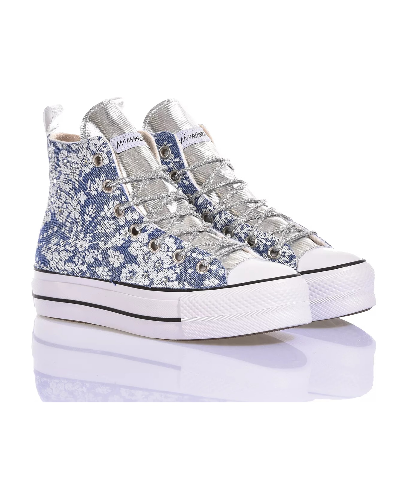 Mimanera Converse Platform Flower Jeans