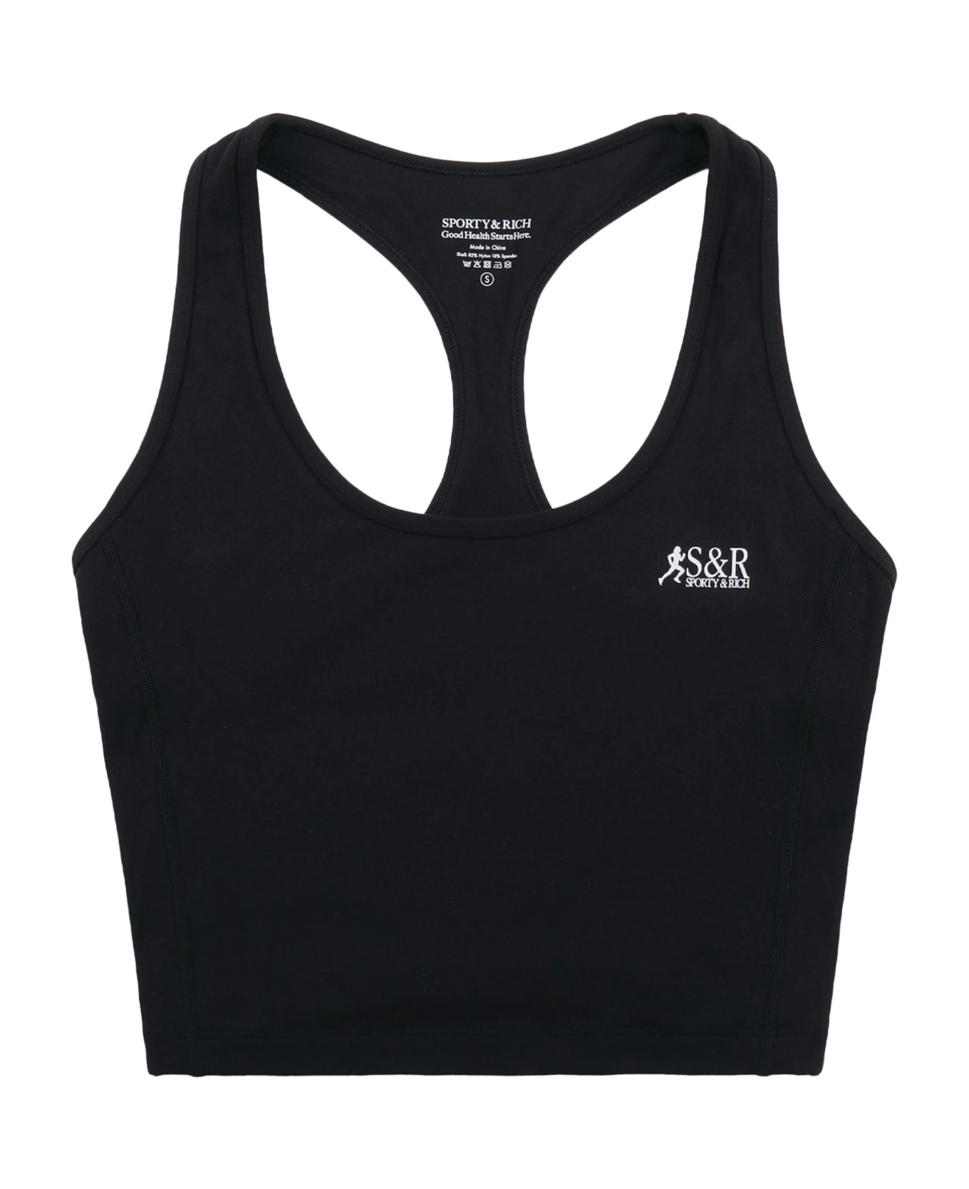 Sporty 
Rich Sr Runner Sports Tank - Black