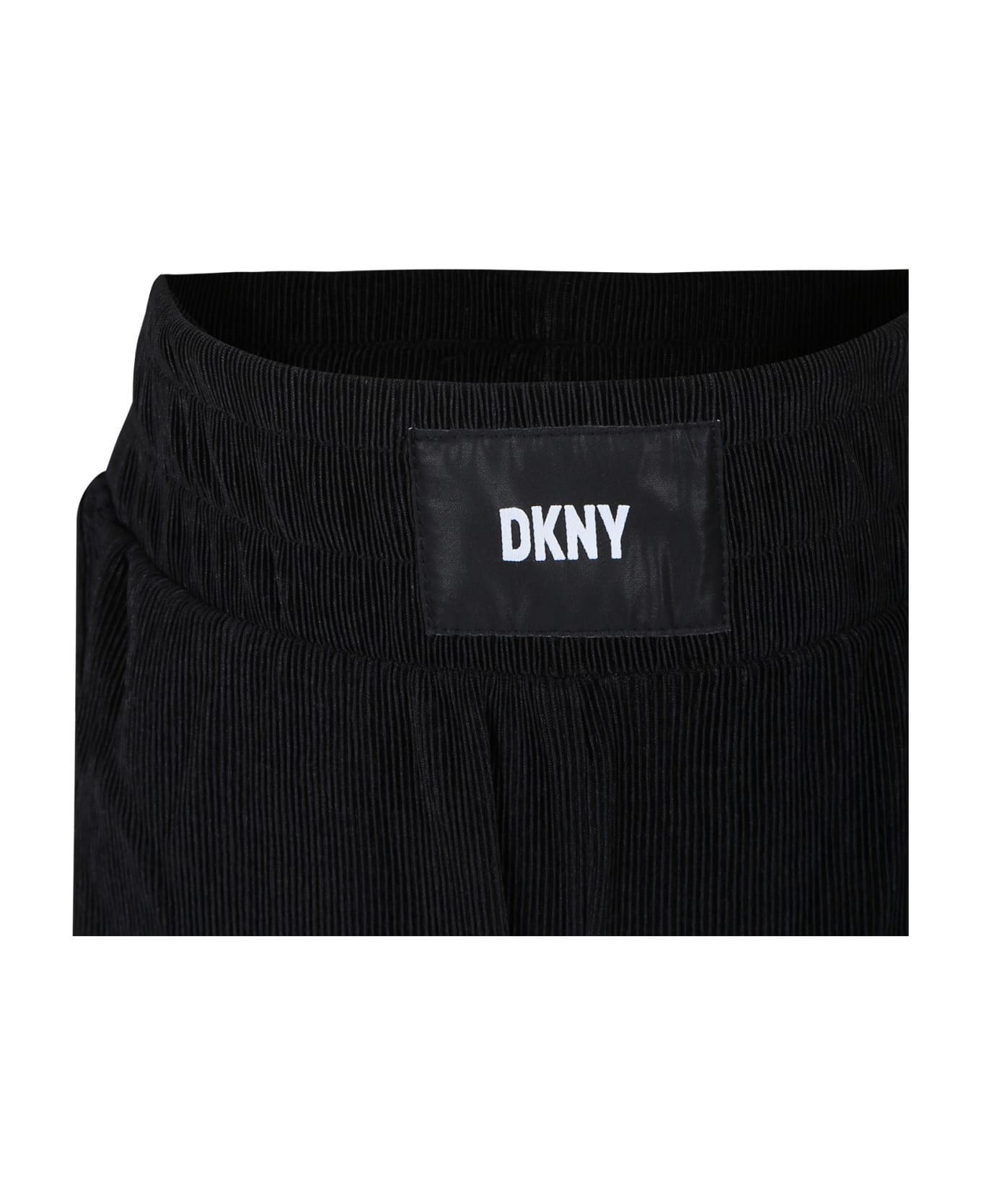 DKNY Black Casual Trousers For Girl - Black