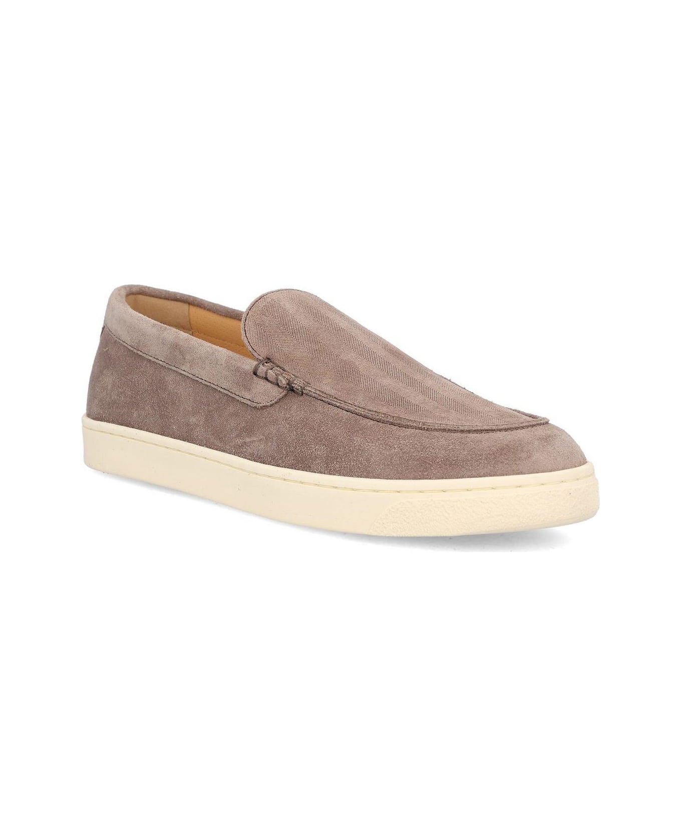 Brunello Cucinelli Round Toe Slip-on Loafers