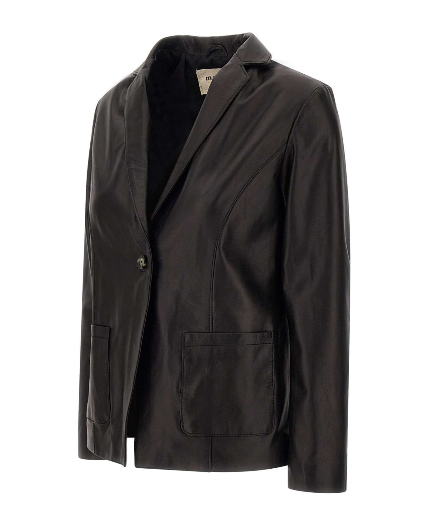 Mono "ginger" Leather Jacket - BLACK