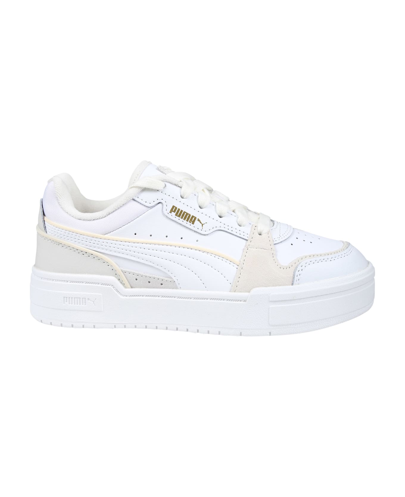 Puma Ca Pro Lux Iii White Low Sneakers For Kids - White シューズ