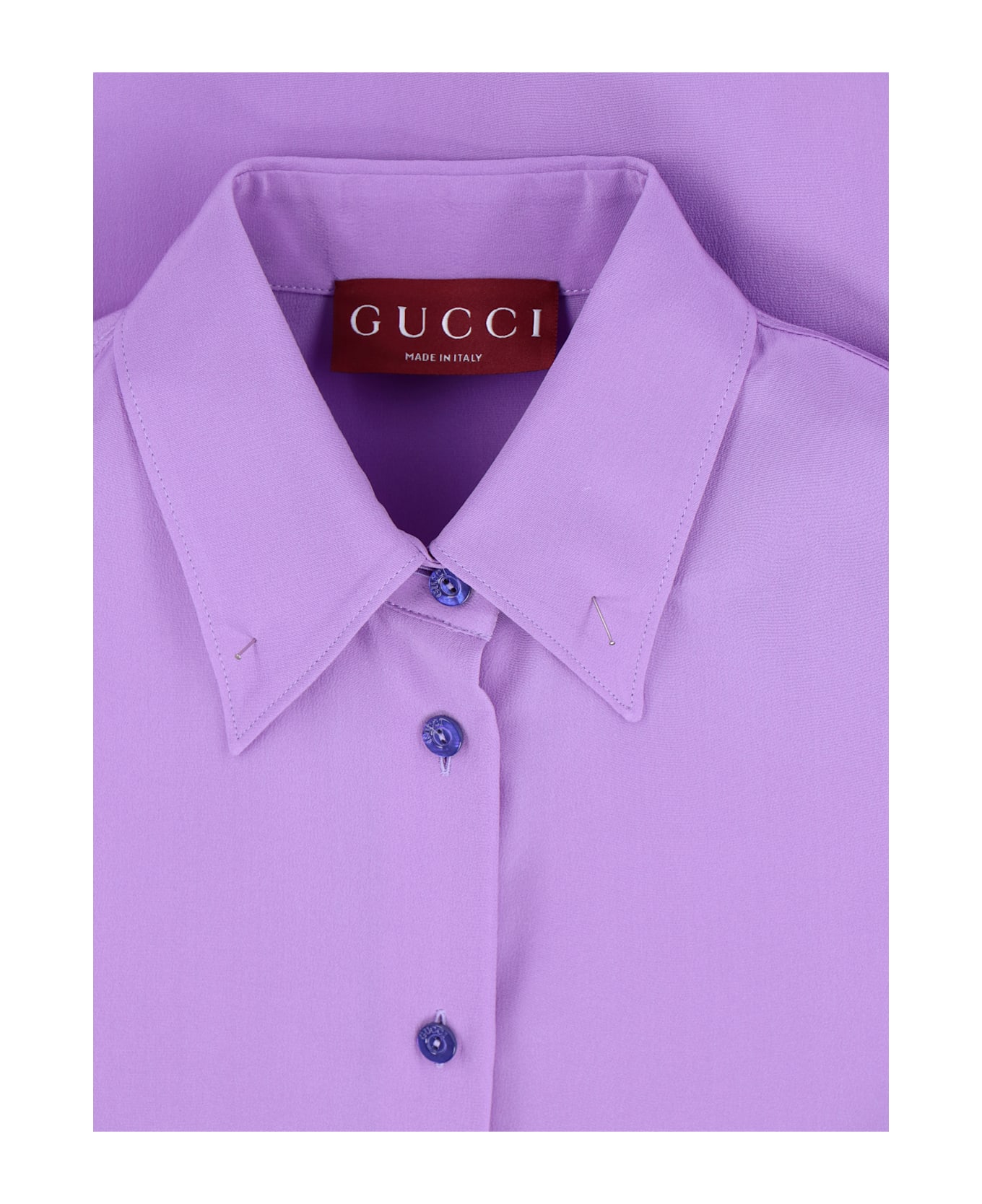 Gucci 
gg
 Silk Shirt - Purple